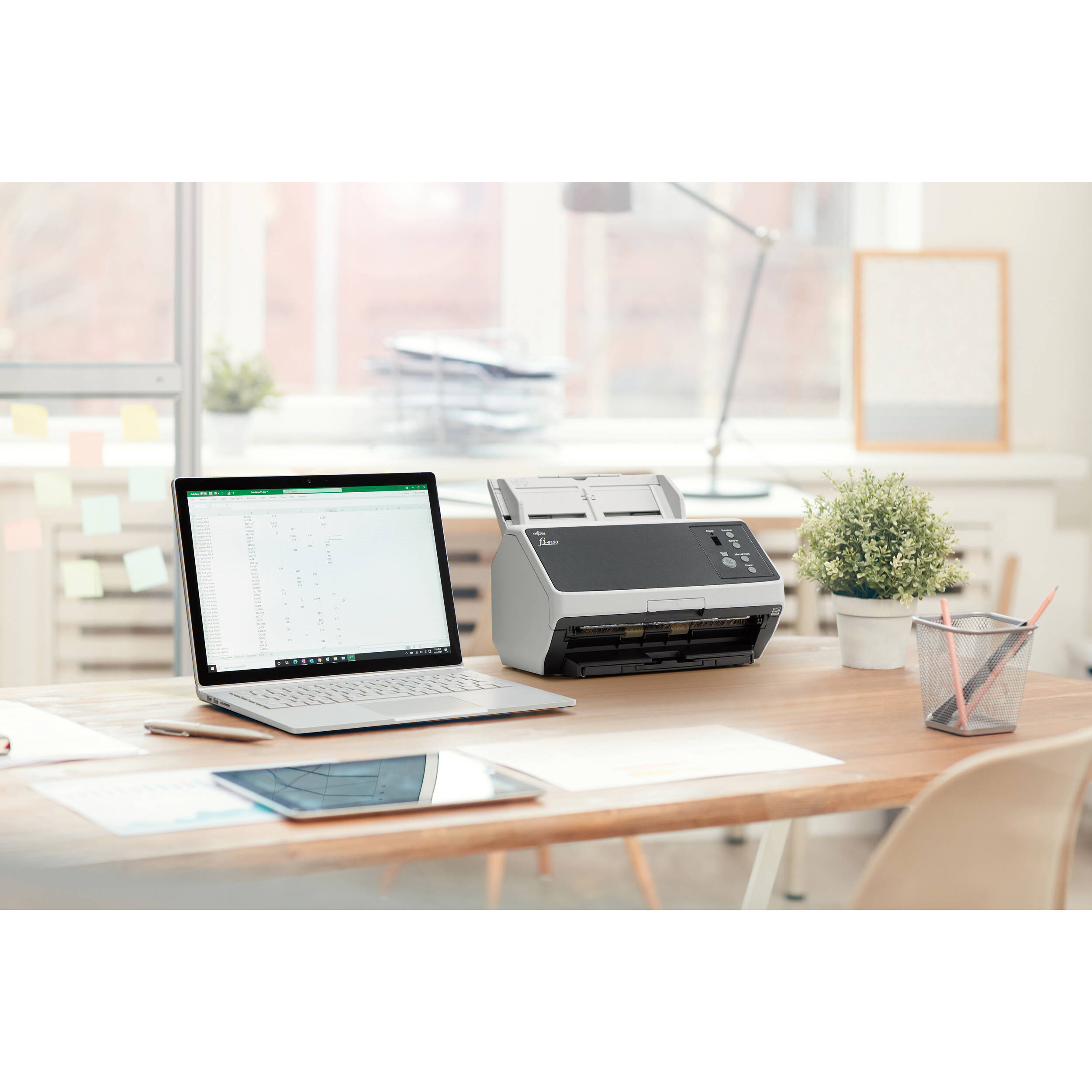 Ricoh fi-8150 desktop duplex sheet-fed document scanner with 100-sheet ADF — view 6