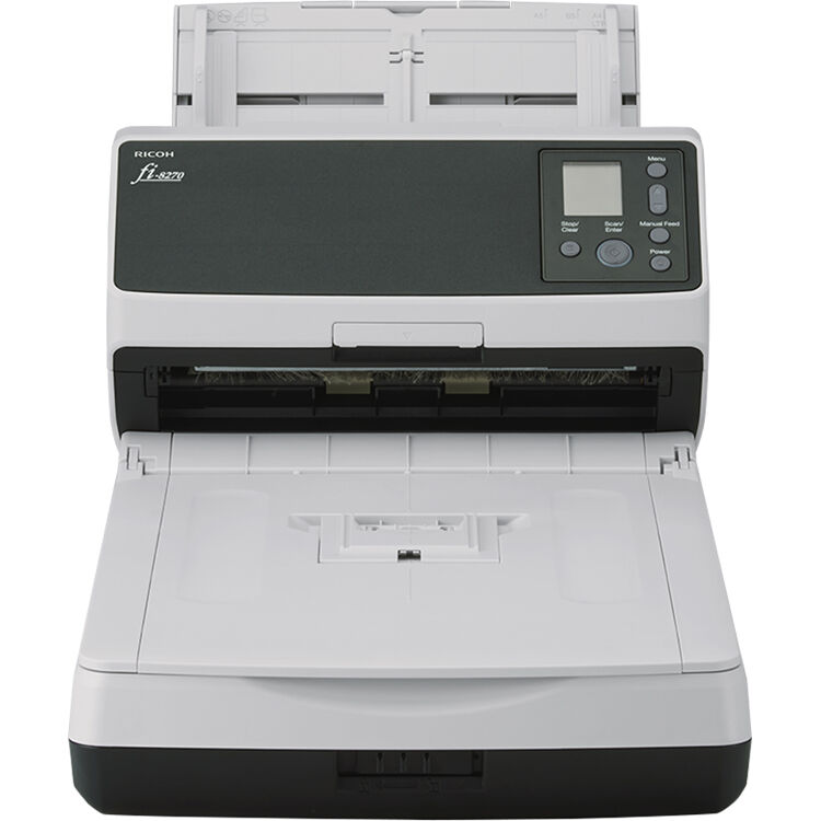 RICOH fi-8270 color sheet-fed scanner with 70 ppm duplex USB connectivity — view 2