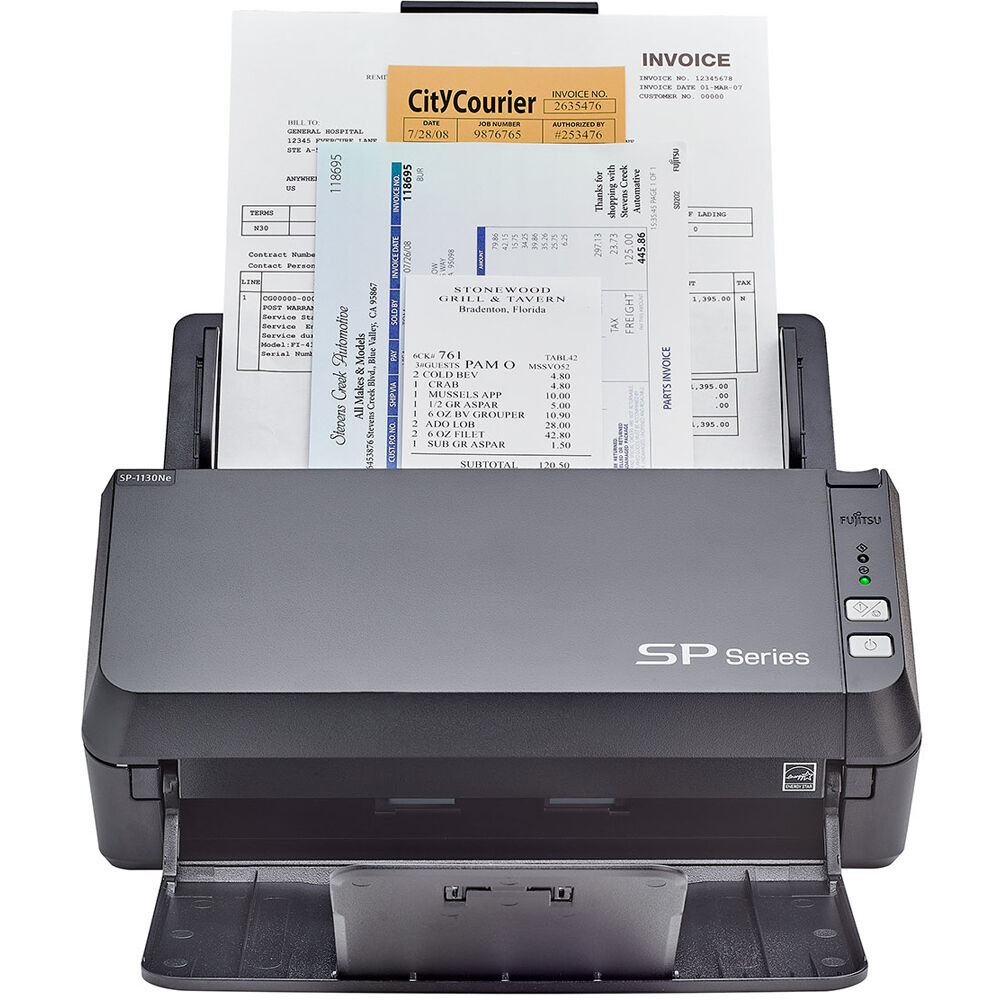RICOH SP-1130NE sheetfed document scanner with 50-sheet ADF for duplex office scanning — view 2