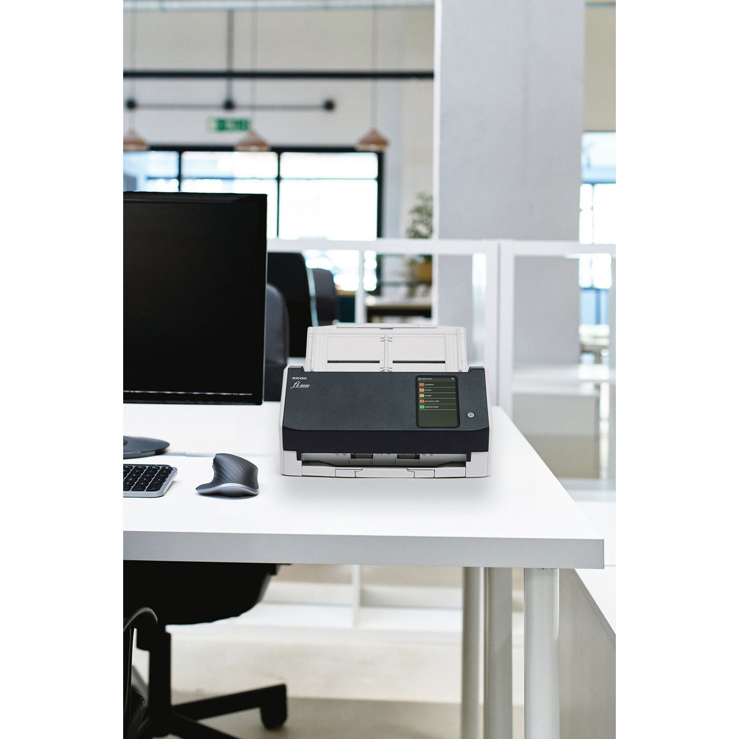 RICOH fi-8040 compact office document scanner for front desk and shared workspace use — view 4