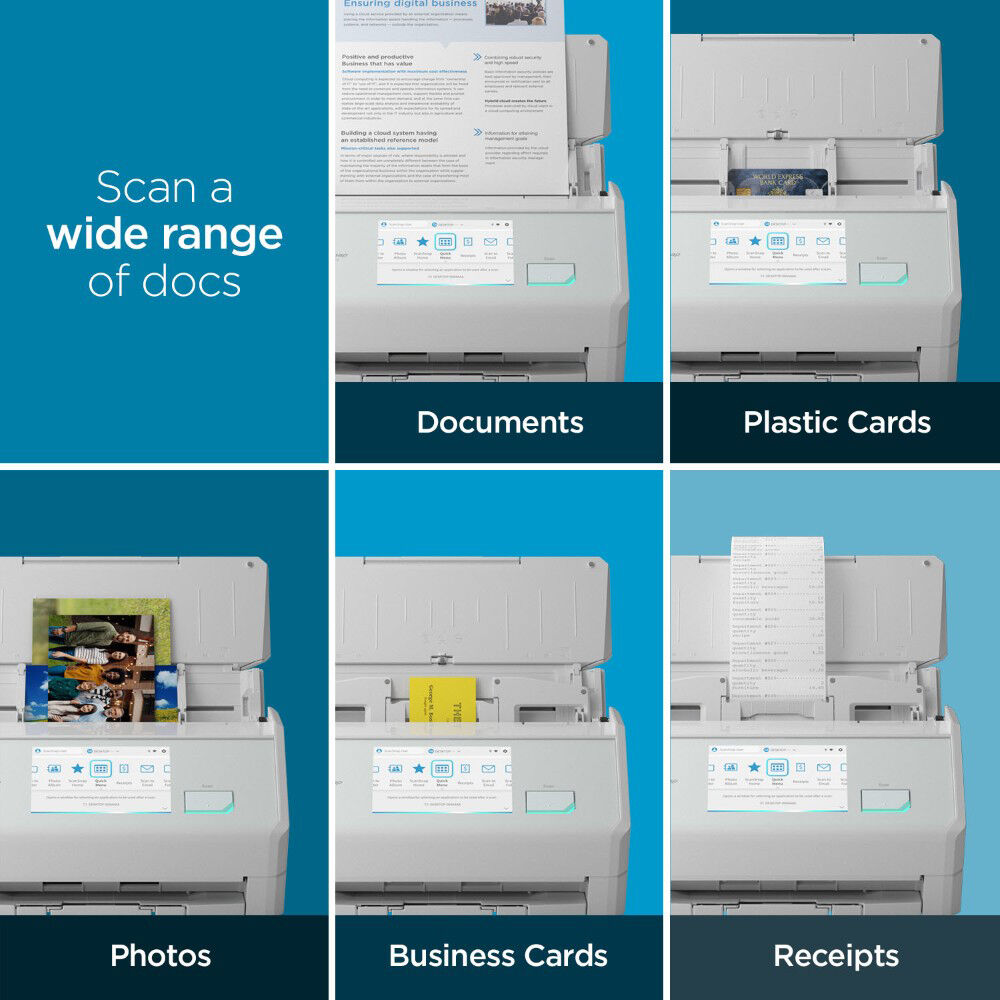 Ricoh ScanSnap iX2500 white desktop scanner with 1-year depot warranty — view 8