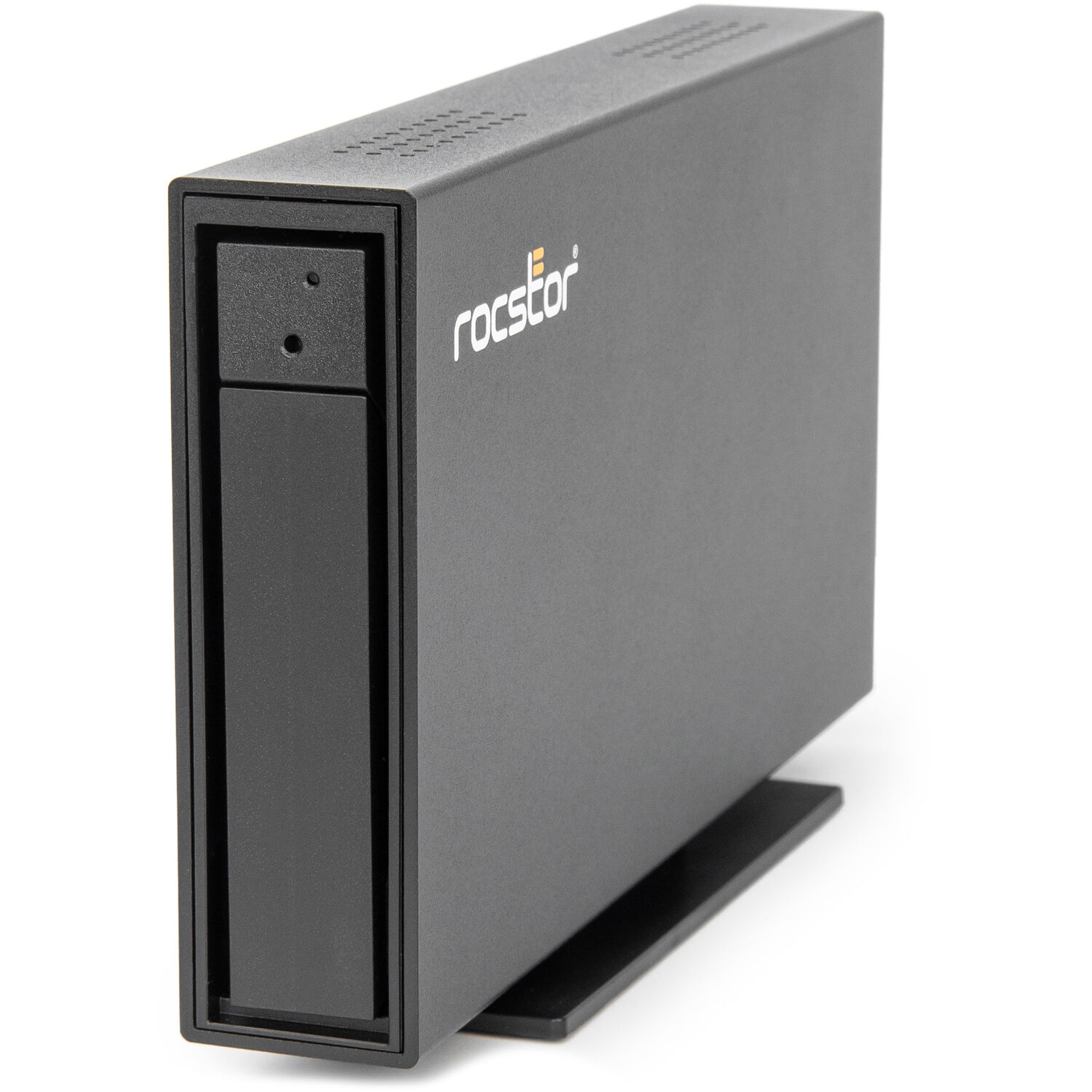 Rocstor ROCPRO D91 22TB desktop hard drive with 7,200 RPM and USB 3.1 10 Gbps in black hot-swap tray — view 3