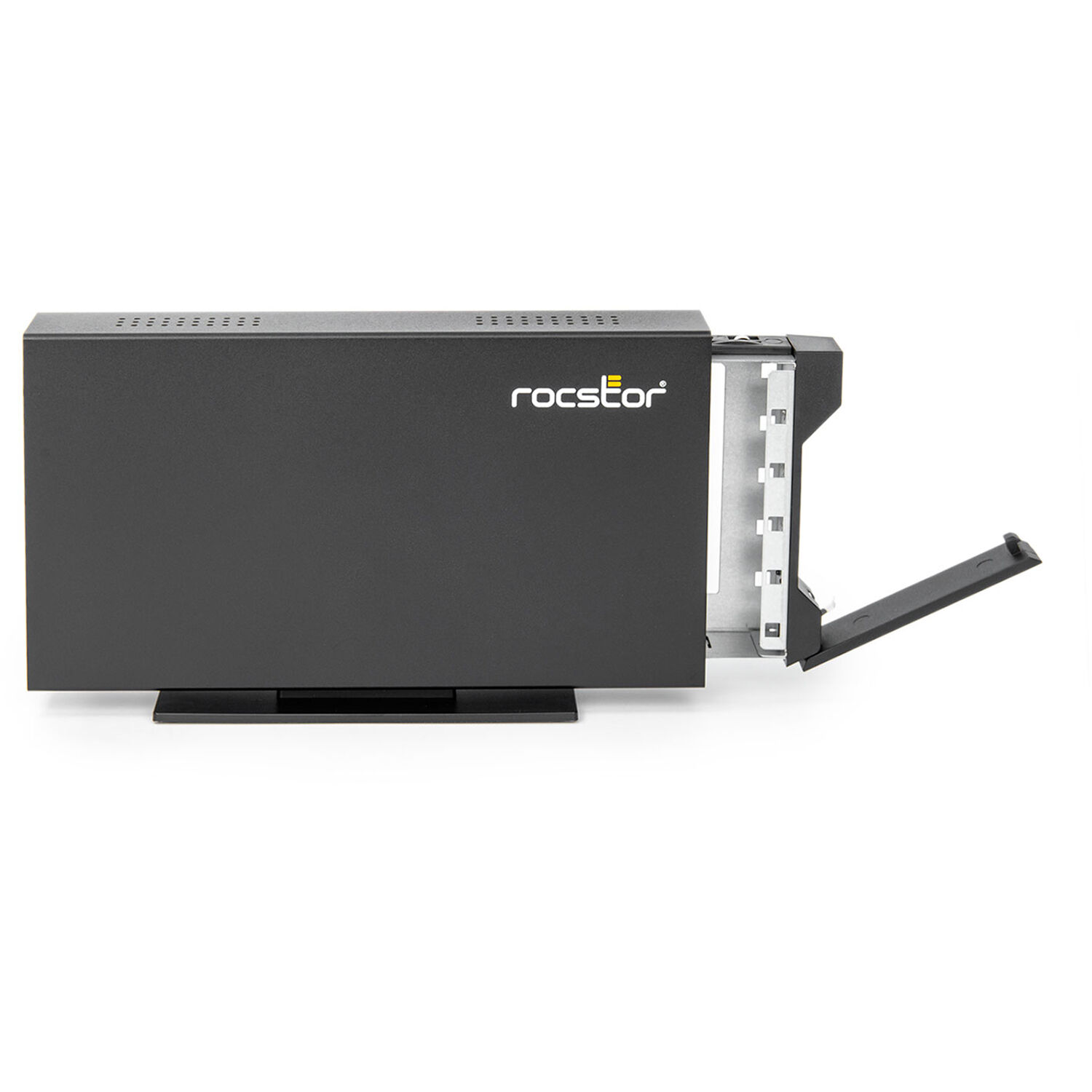 Rocstor ROCPRO D91 22TB desktop hard drive with 7,200 RPM and USB 3.1 10 Gbps in black hot-swap tray — view 8