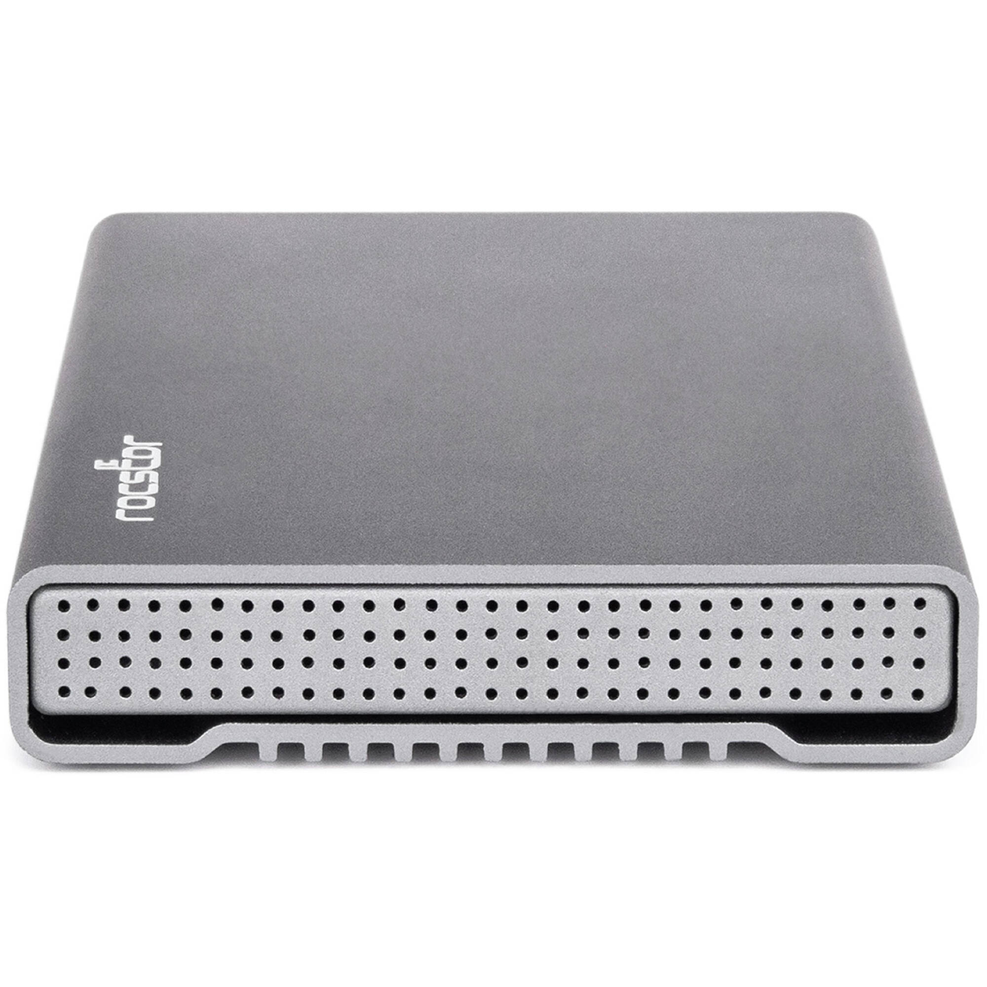 Rocstor Rocpro P33 8TB portable SSD with USB-C and USB Type-A cables — view 2