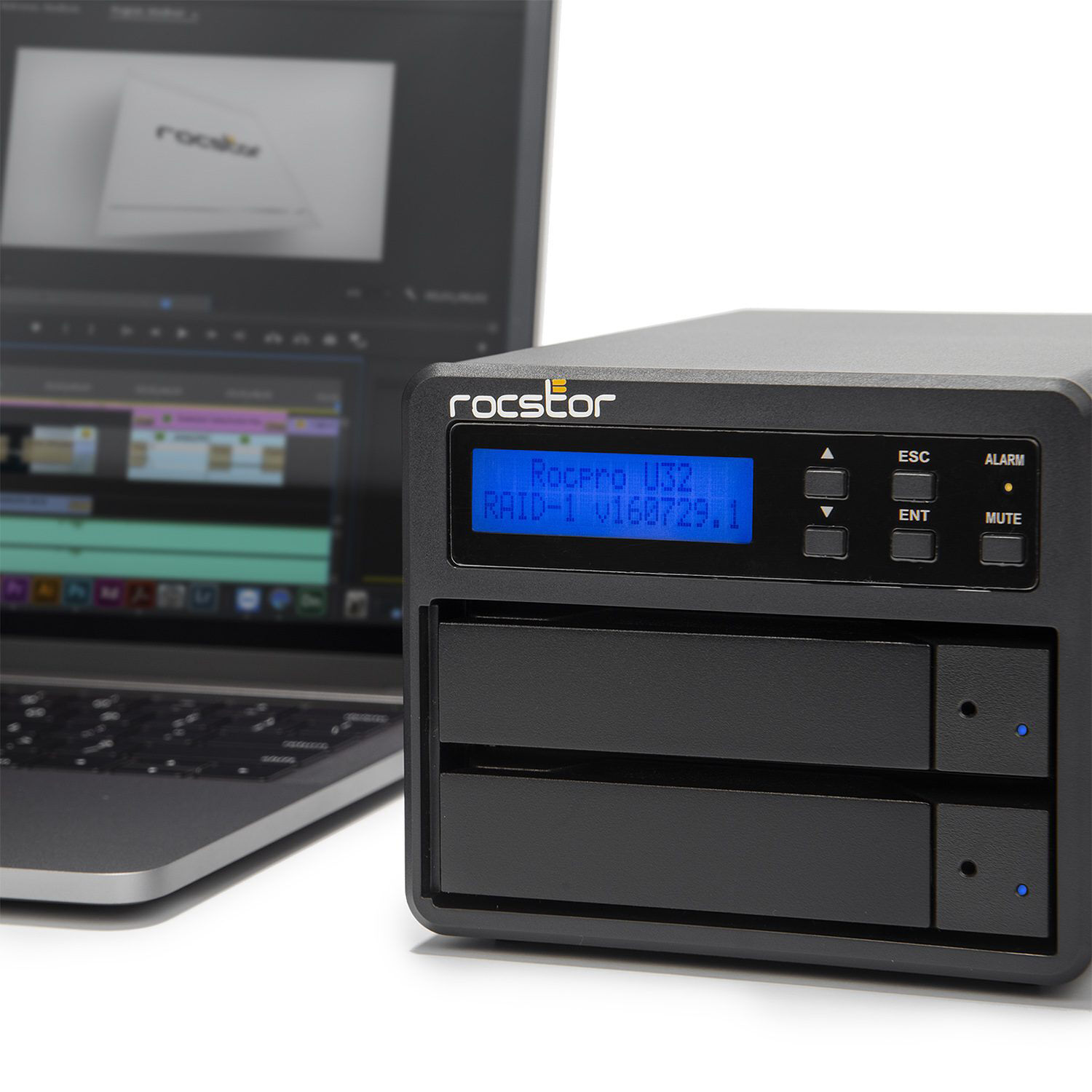 Rocstor ROCPRO U33 RAID-16TB(2X8TB) 72K compact RAID storage array for optical network deployments — view 15