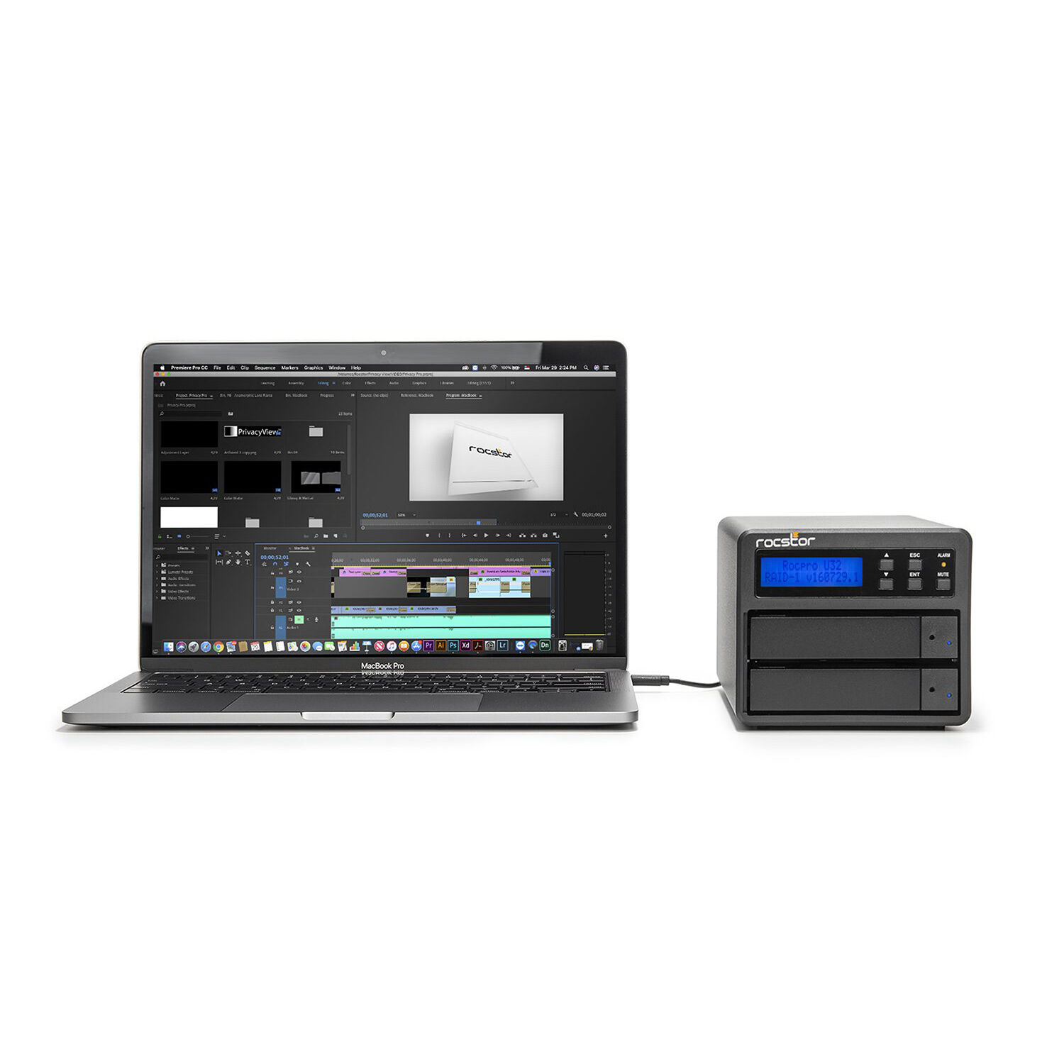 Rocstor ROCPRO U33 RAID-32TB GP4312-01 hot-swappable LC duplex 1000Base-SX SFP transceiver module — view 14