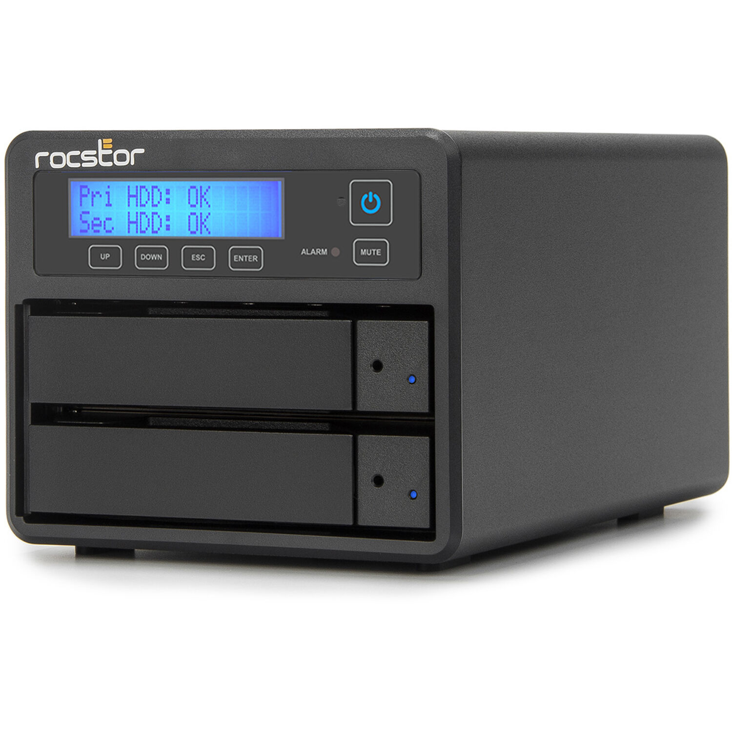 Rocstor ROCPRO U33 40TB desktop RAID storage array with USB 3.2 Gen 1 Type-C connection — view 3