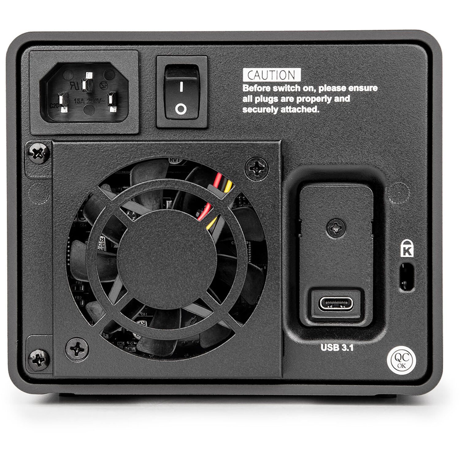 Rocstor ROCPRO U33 44TB desktop RAID storage enclosure with USB 3.2 Gen 1 Type-C — view 5