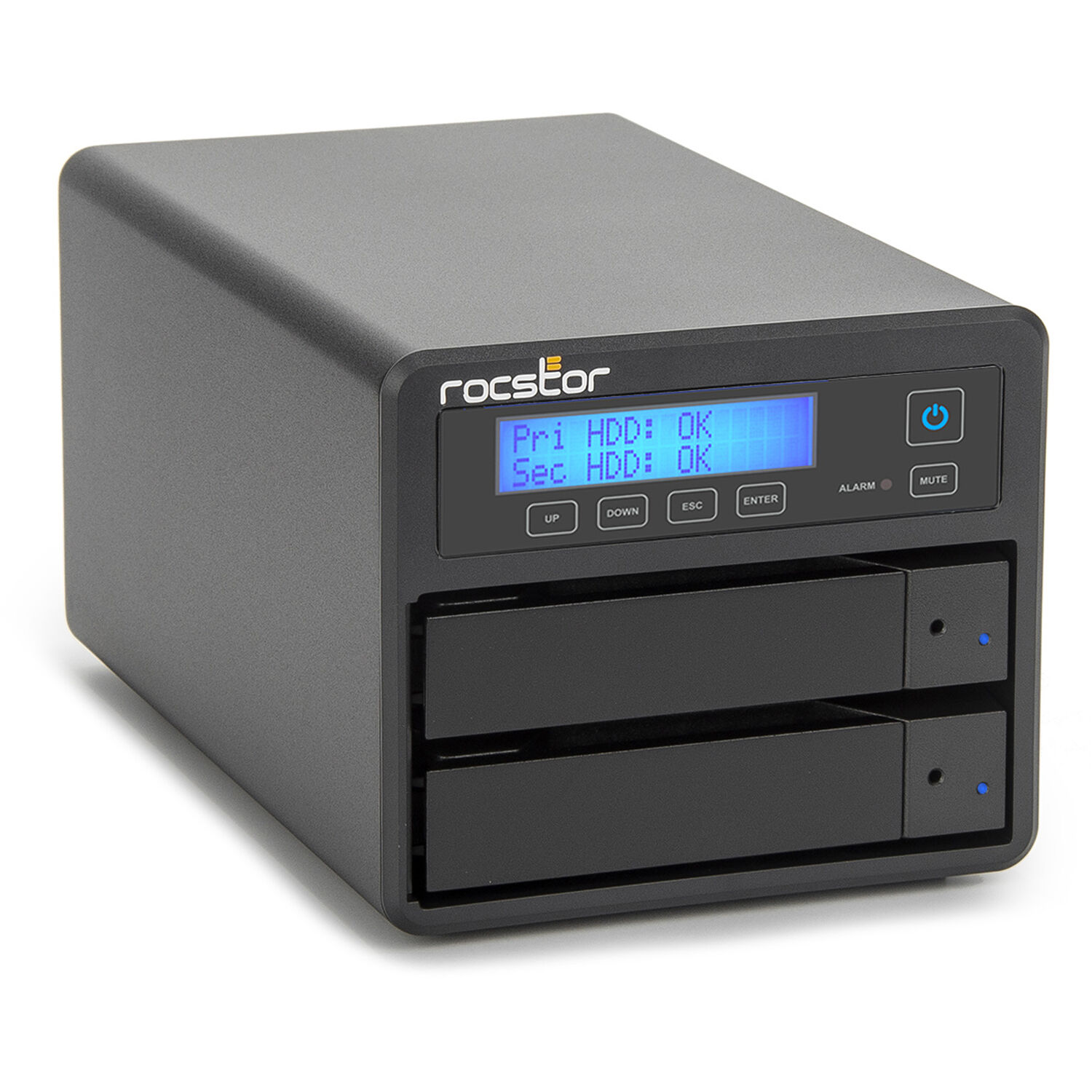 Rocstor ROCPRO U33 44TB desktop RAID storage enclosure with USB 3.2 Gen 1 Type-C — view 6