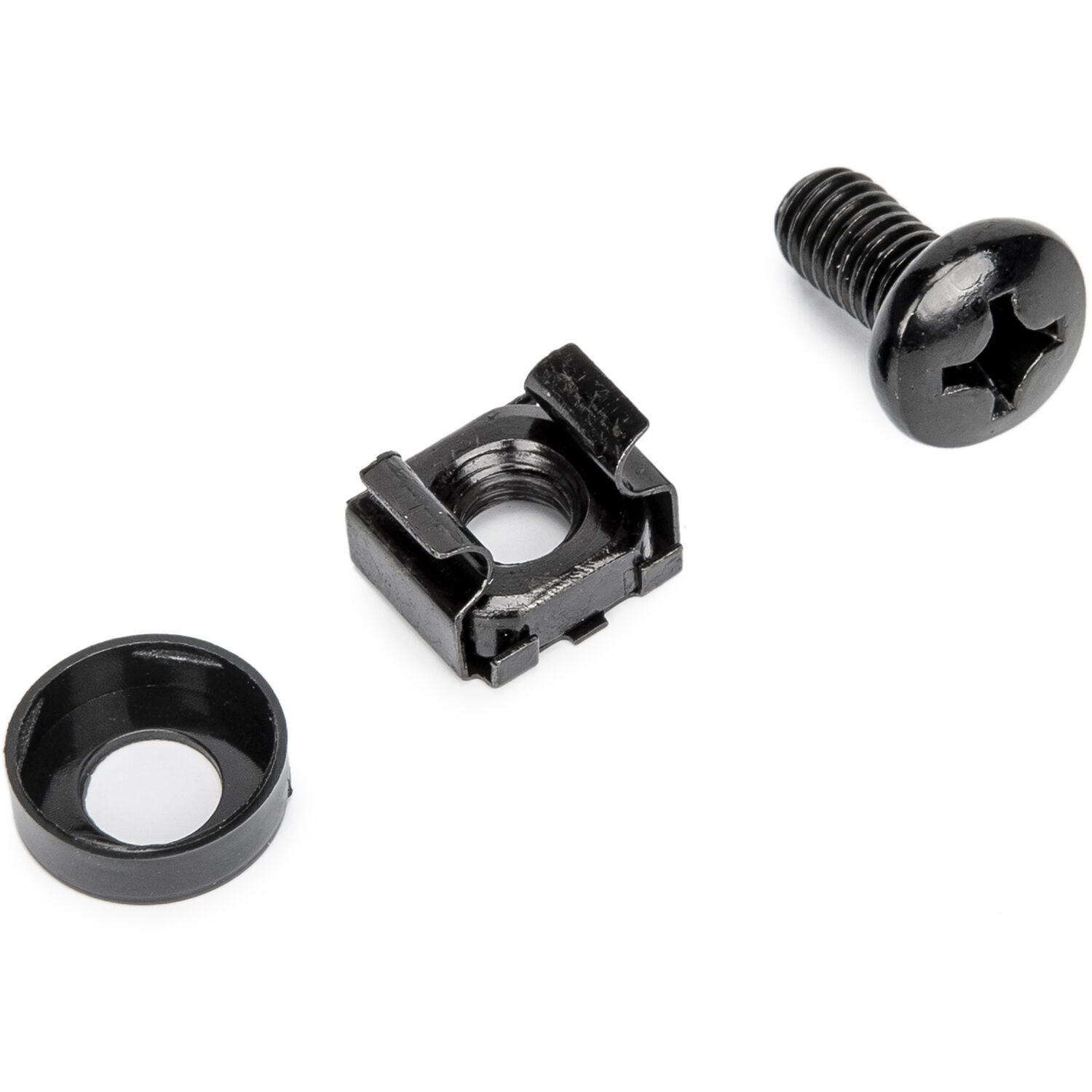 Rocstor P10E007-B1 M6 12 mm Rack Screws and Cage Nuts | Rack Mount