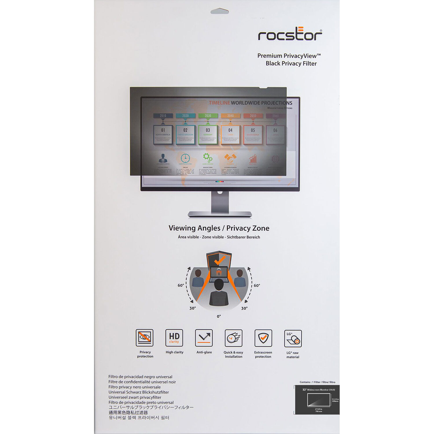 PRIVACYVIEW 12.5IN WIDESCREEN LAPTOP NOTEBOOK PRIVACY SCREEN FILTER - 16:9 ASPEC — view 3