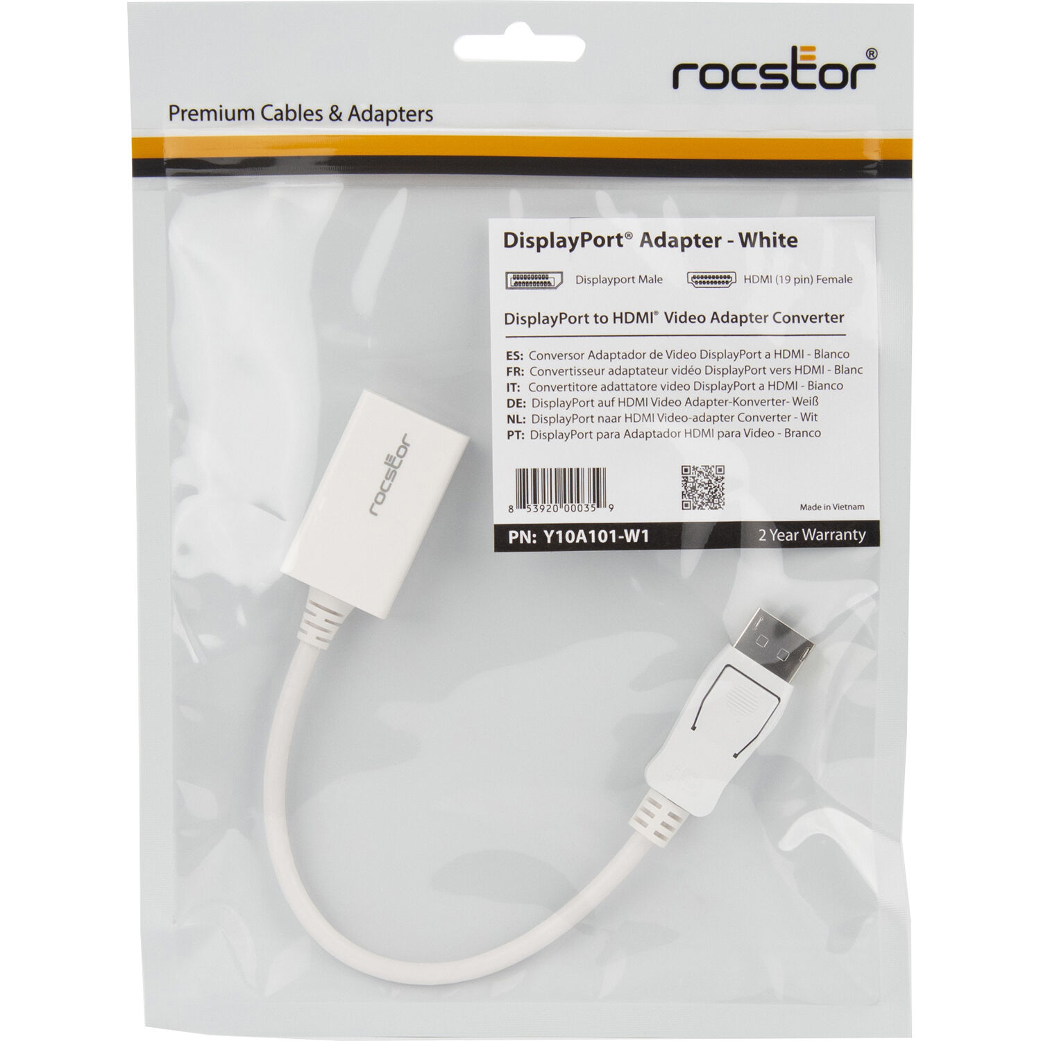 DISPLAYPORT TO HDMI ADAPTER - 1 X DISPLAYPORT MALE DIGITAL AUDIO/VIDEO - 1080P U — view 5