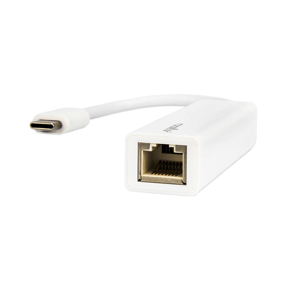 Rocstor USB-C to Gigabit Ethernet adapter with USB Type-C connector and RJ-45 port — view 4