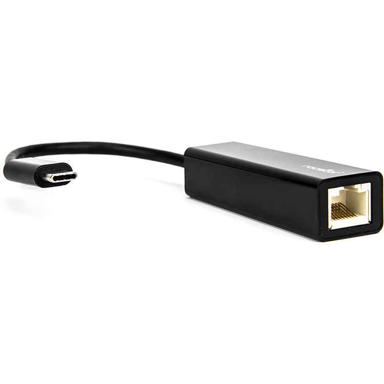 Rocstor USB-C to Gigabit Ethernet adapter for 10/100/1000 wired network access — view 2