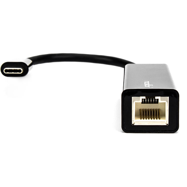 Rocstor USB-C to Gigabit Ethernet adapter for 10/100/1000 wired network access — view 3