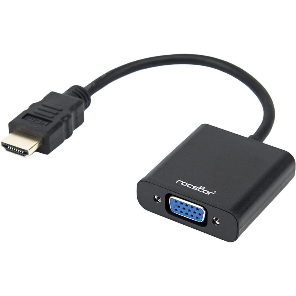 PREMIUM HDMI TO VGA & 3.5MM AUDIO ADAPTER HDMI-M/VGA - 1X HDMI TYPE A MALE DIGIT — view 3