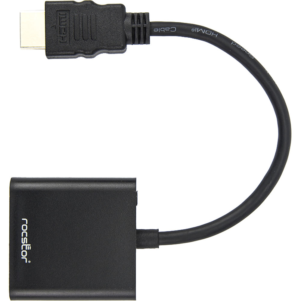 PREMIUM HDMI TO VGA & 3.5MM AUDIO ADAPTER HDMI-M/VGA - 1X HDMI TYPE A MALE DIGIT — view 4