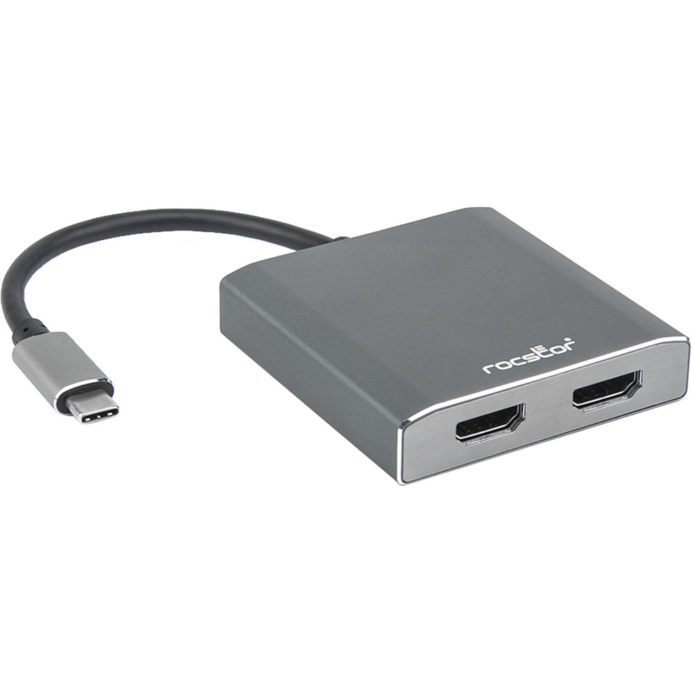 PREMIUM USB-C TO DUAL HDMI MULTI MONITOR ADAPTER USB-C 2 PORT MST HUB MAC WINDOW — view 2