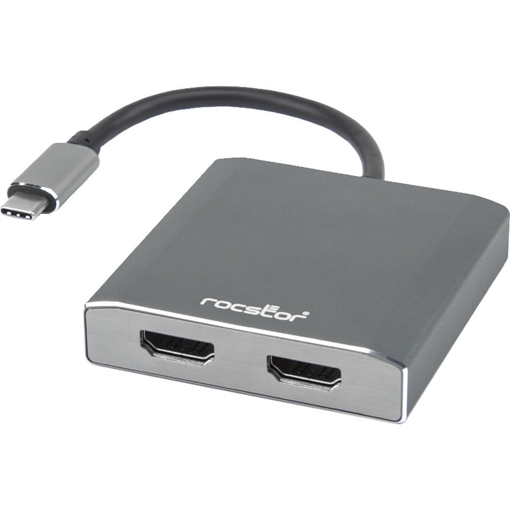 PREMIUM USB-C TO DUAL HDMI MULTI MONITOR ADAPTER USB-C 2 PORT MST HUB MAC WINDOW — view 3