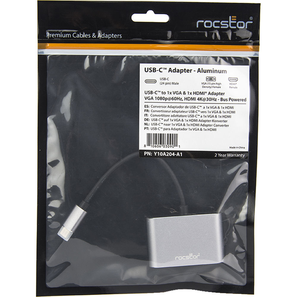 PREMIUM USB-C TO HDMI & VGA MONITOR ADAPTER FOR MAC AND WINDOWS HDMI UP TO 3840 — view 5