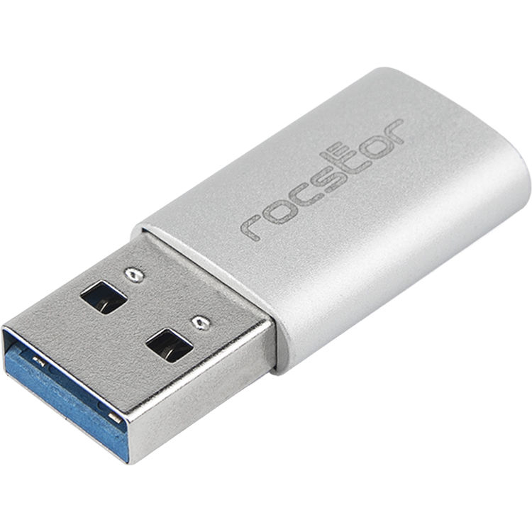 PREMIUM SLIM USB-A TO USB TYPE-C CONNECTOR ADAPTER M/F PORTABLE USB 3.0 ALUMINUM — view 2