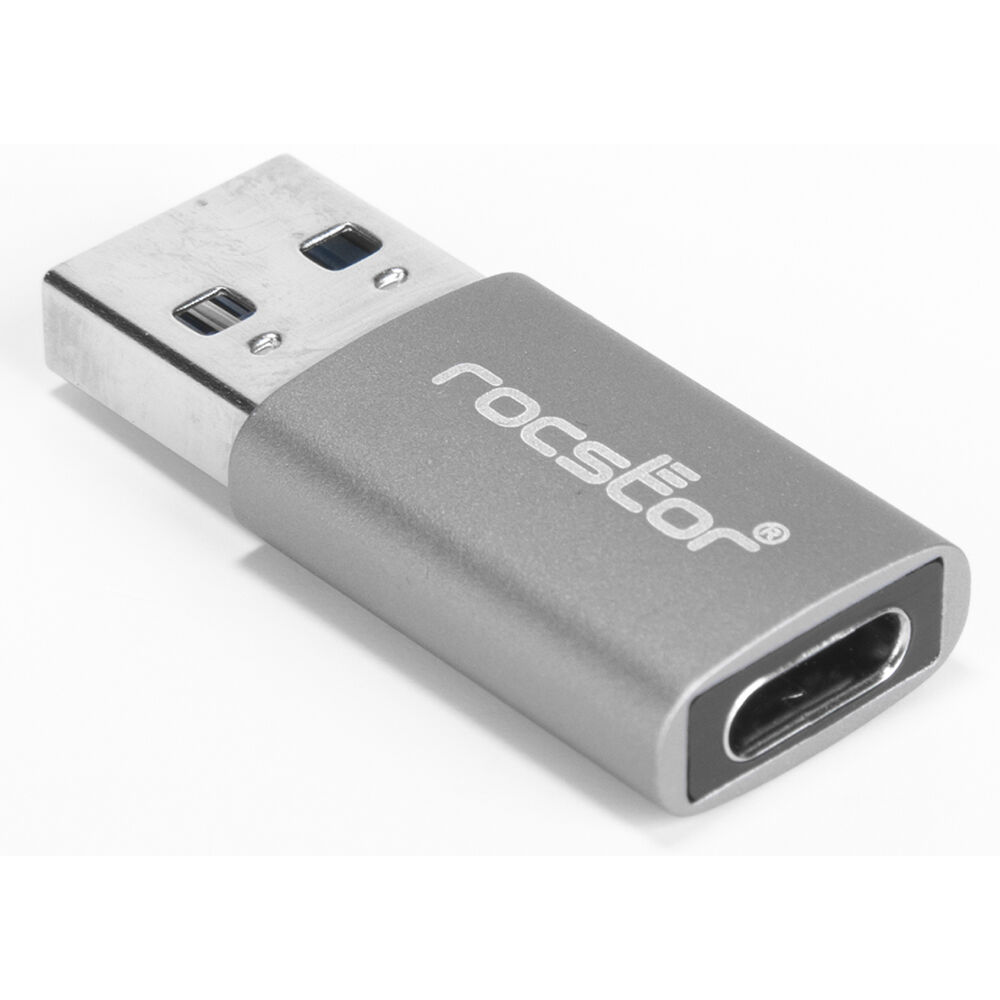 ROCSTOR PREMIUM USB-A TO USB C SLIM ADAPTER - 1 X USB 3.0 TYPE MALE - 1 X USB TY — view 4