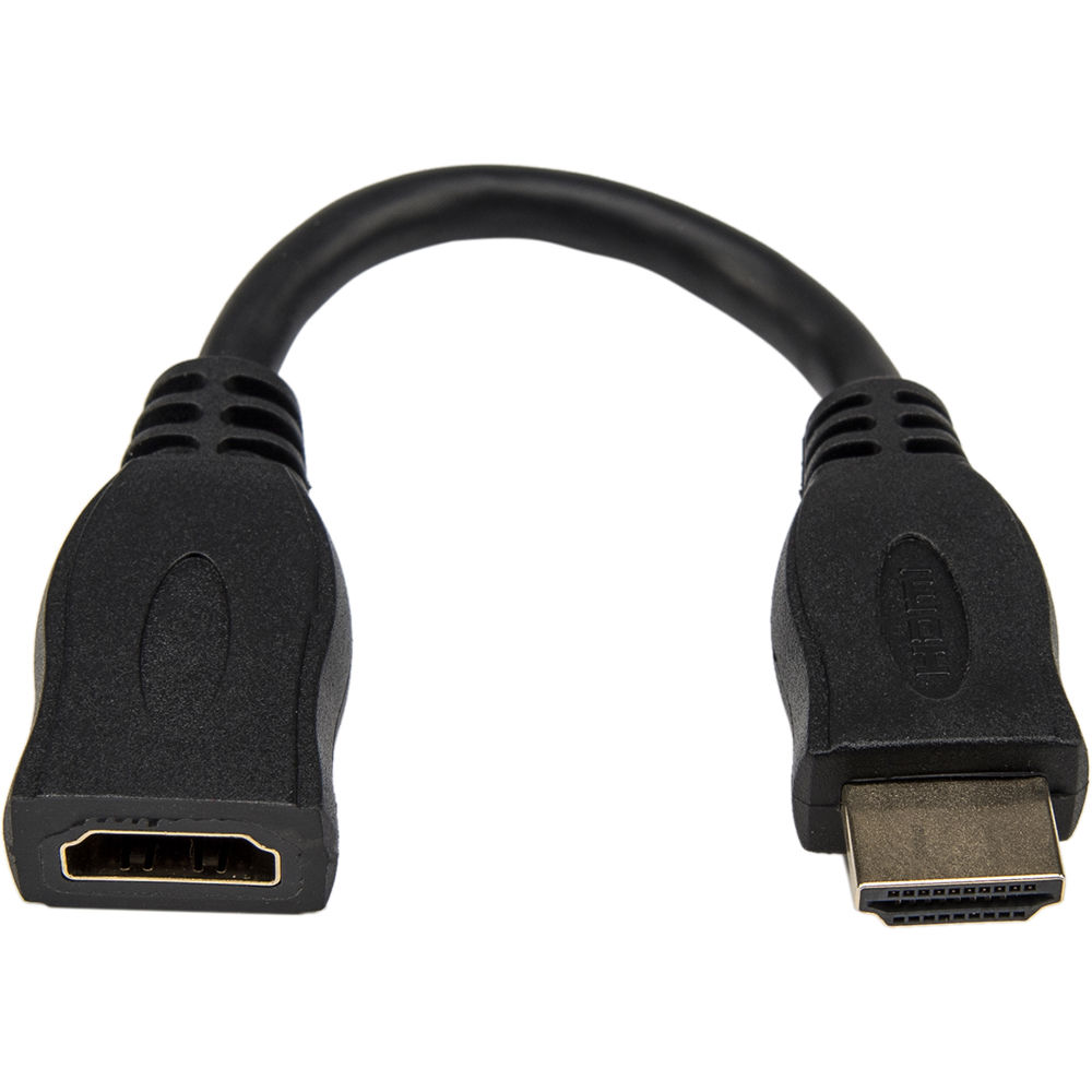 PREMIUM 6IN HIGH SPEED HDMI PORT SAVER CABLE M/F - ULTRA HD 4K X 2K HDMI CABLE - — view 2