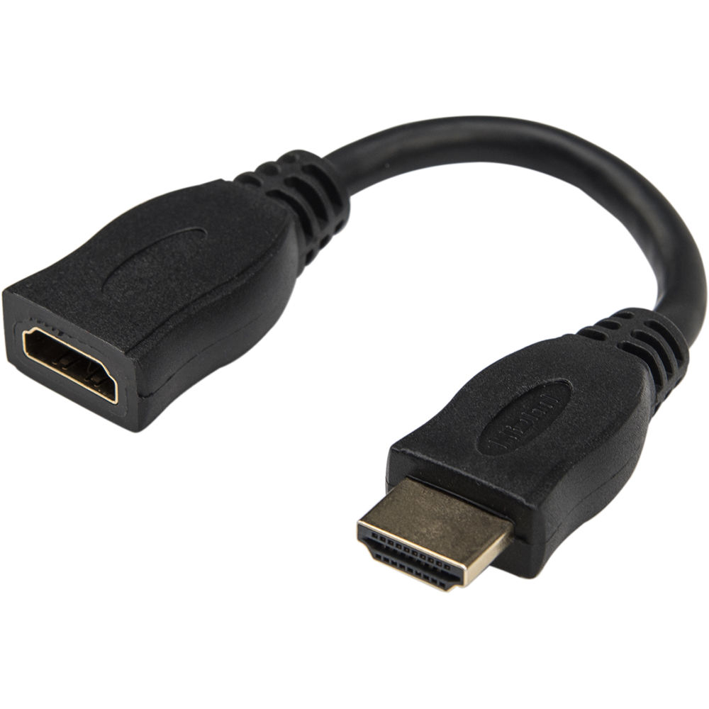 PREMIUM 6IN HIGH SPEED HDMI PORT SAVER CABLE M/F - ULTRA HD 4K X 2K HDMI CABLE - — view 3