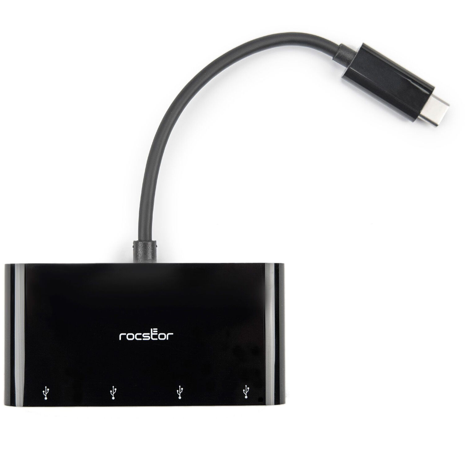 ROCSTOR PREMIUM SLIM PORTABLE 4 PORT HUB - USB-C TO 4X USB-A SLIM HUB - USB 3.0 — view 4