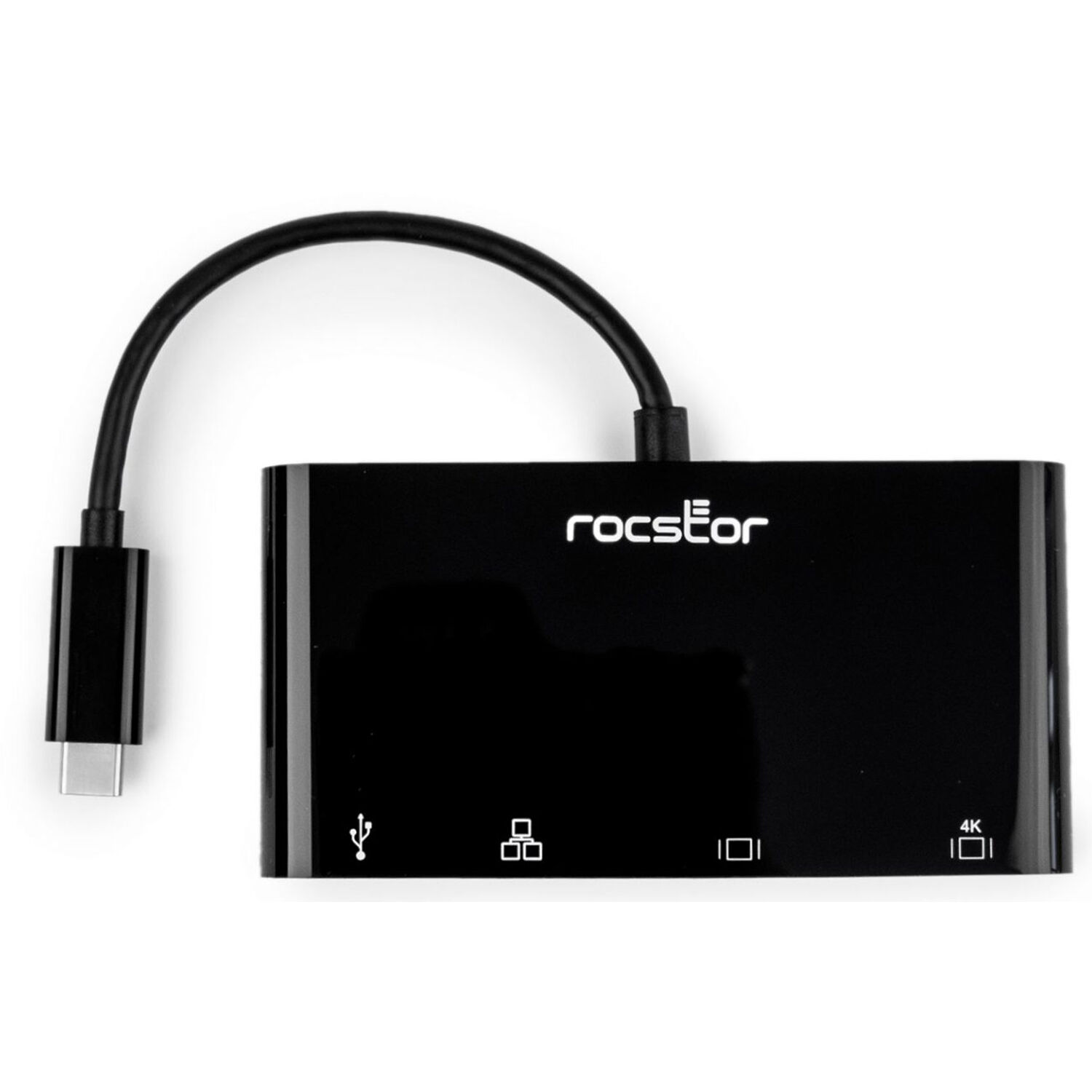 ROCSTOR PREMIUM USB-C MULTIPORT ADAPTER USB-C TO HDMI 4K VGA GBE USB 3.0 COMPACT — view 4