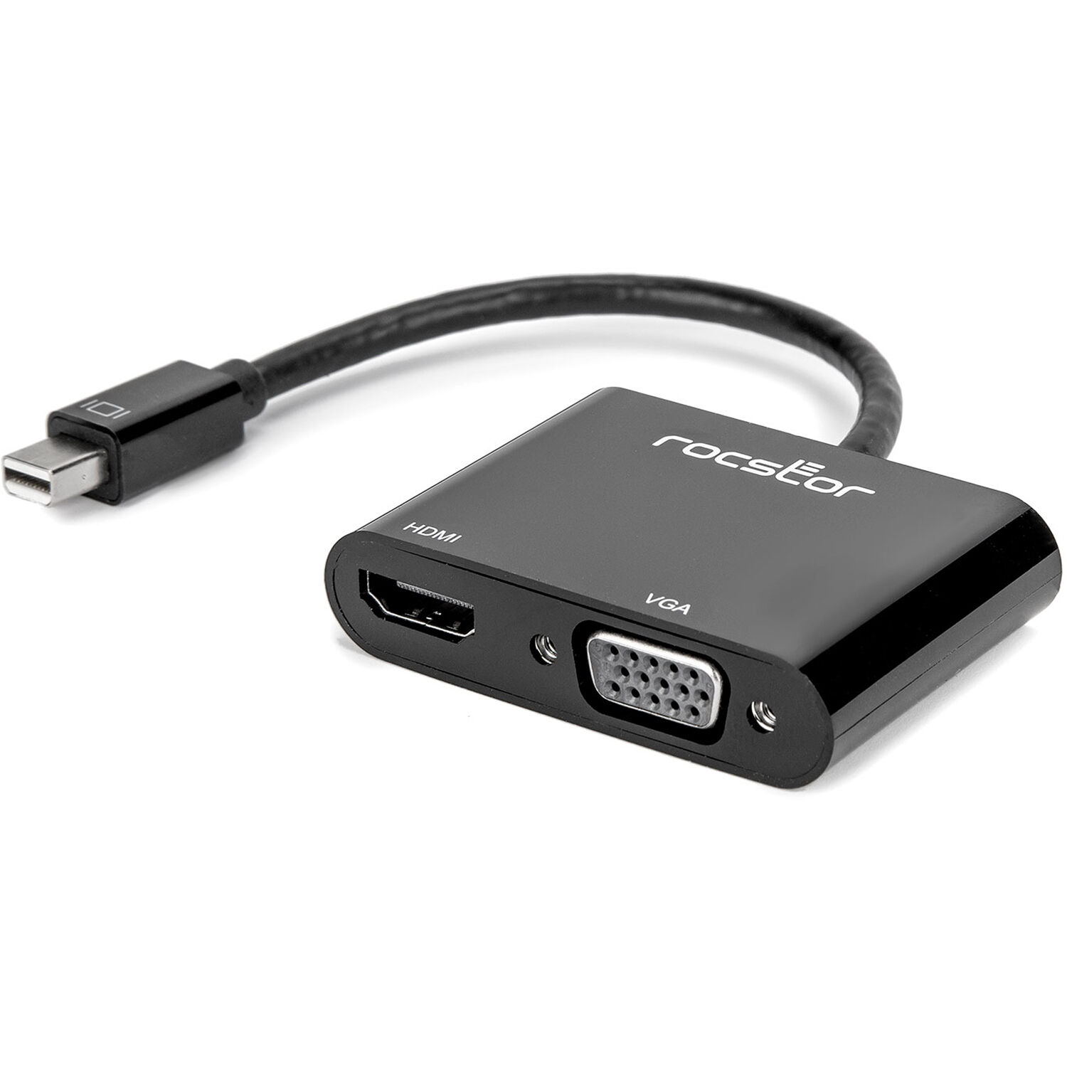 ROCSTOR PREMIUM MINI DISPLAYPORT TO HDMI 4K OR VGA 2-IN-1 VIDEO ADAPTER CONVERTE — view 3