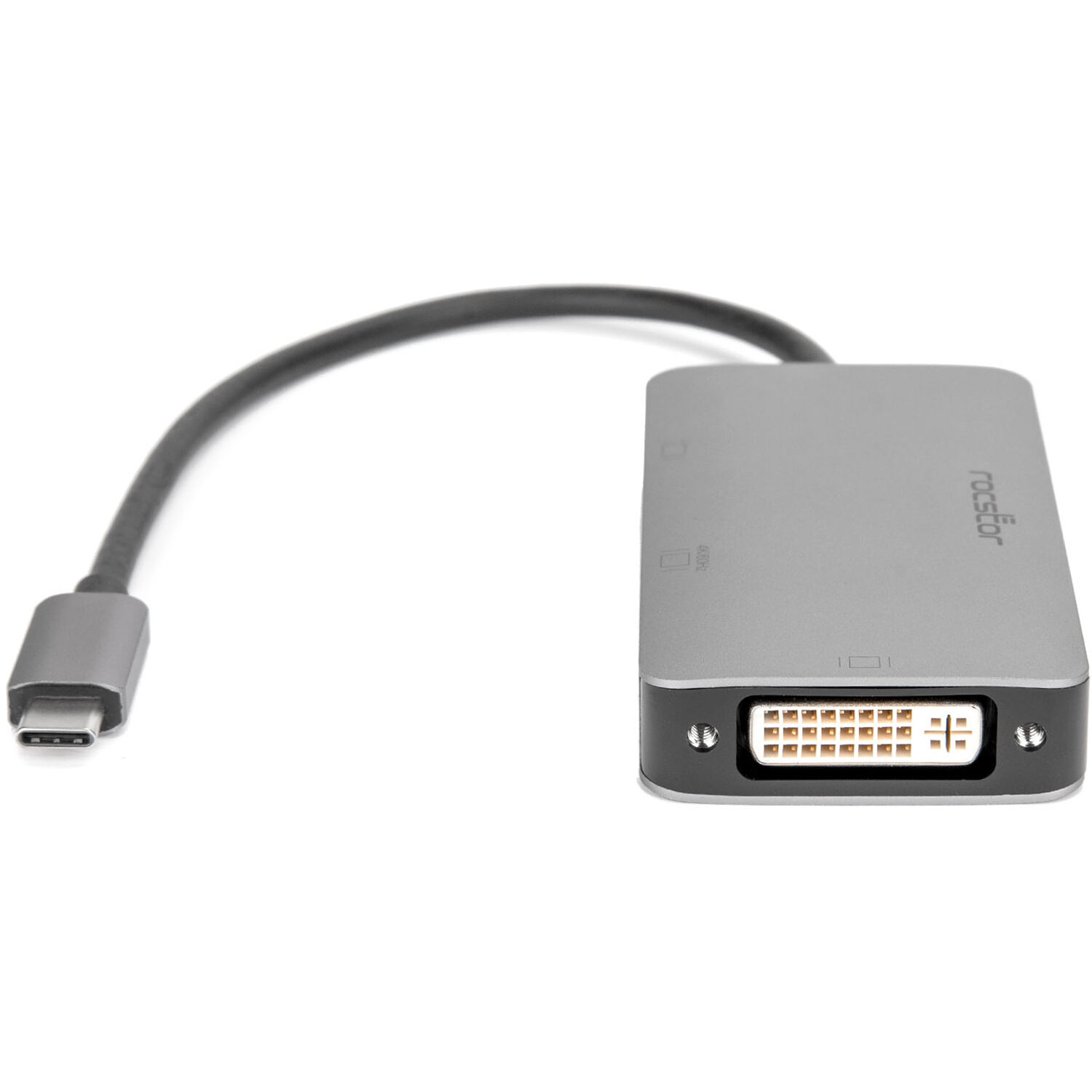 ROCSTOR PREMIUM USB-C MULTIPORT VIDEO ADAPTER 4K 60HZ/1080P 3X1 USB-C VIDEO ADAP — view 2