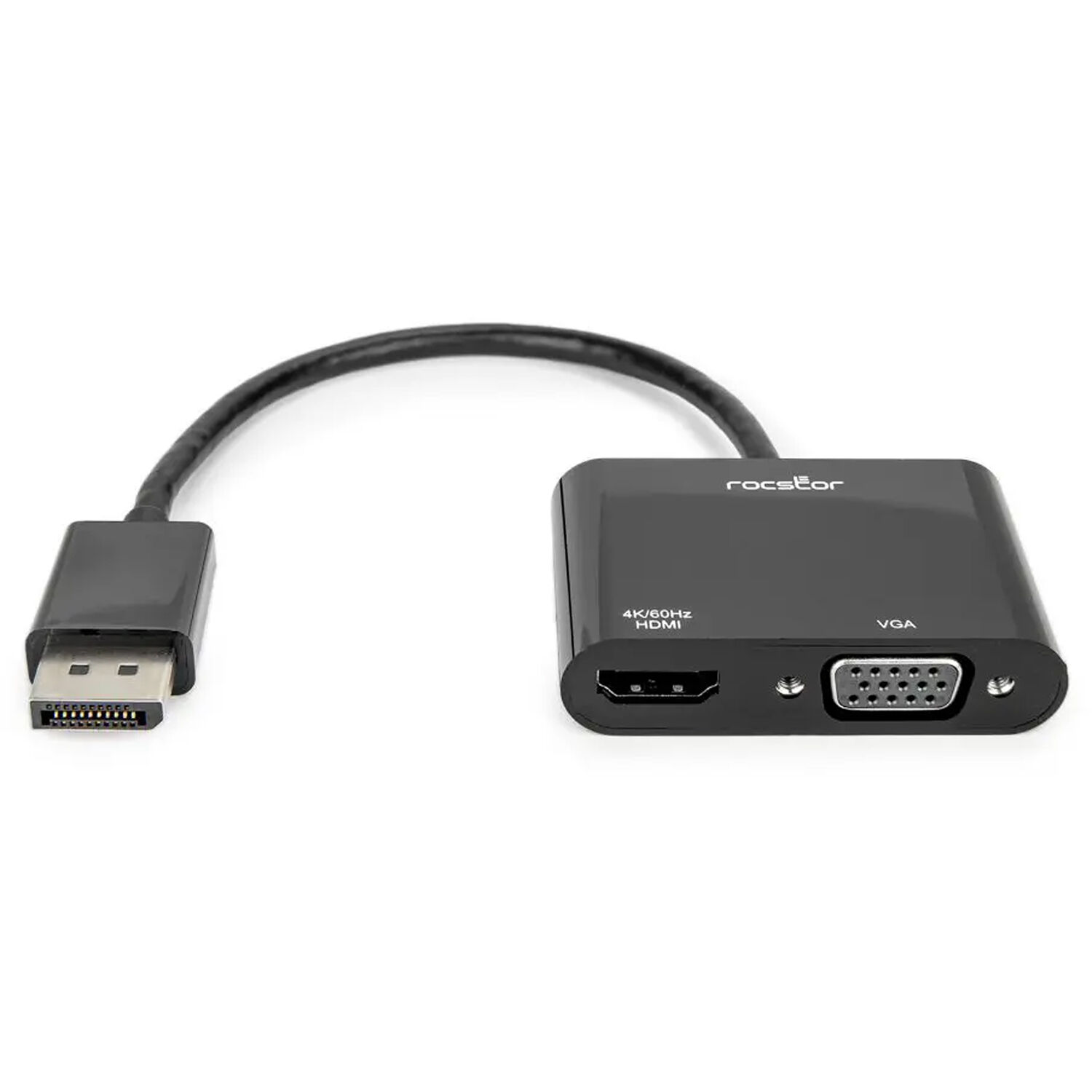 Rocstor active DisplayPort to HDMI VGA adapter for connecting a DisplayPort source to HDMI or VGA displays — view 2