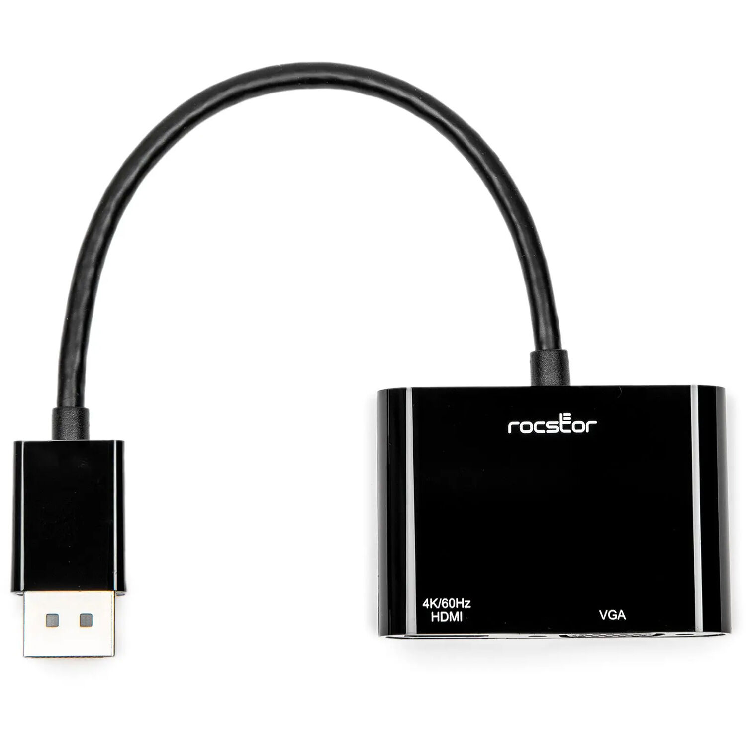 Rocstor active DisplayPort to HDMI VGA adapter for connecting a DisplayPort source to HDMI or VGA displays — view 4