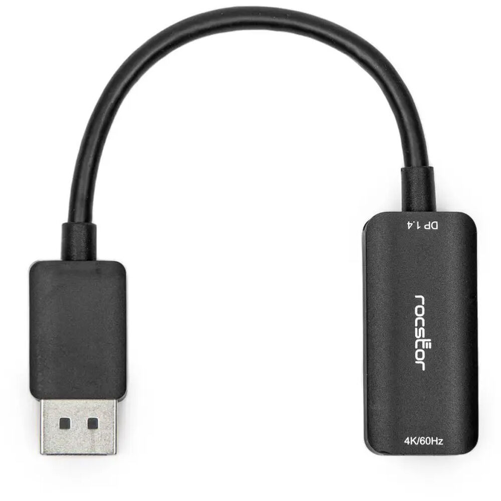 Rocstor active DisplayPort 1.4 to HDMI 4K adapter for connecting a DisplayPort source to an HDMI display — view 4