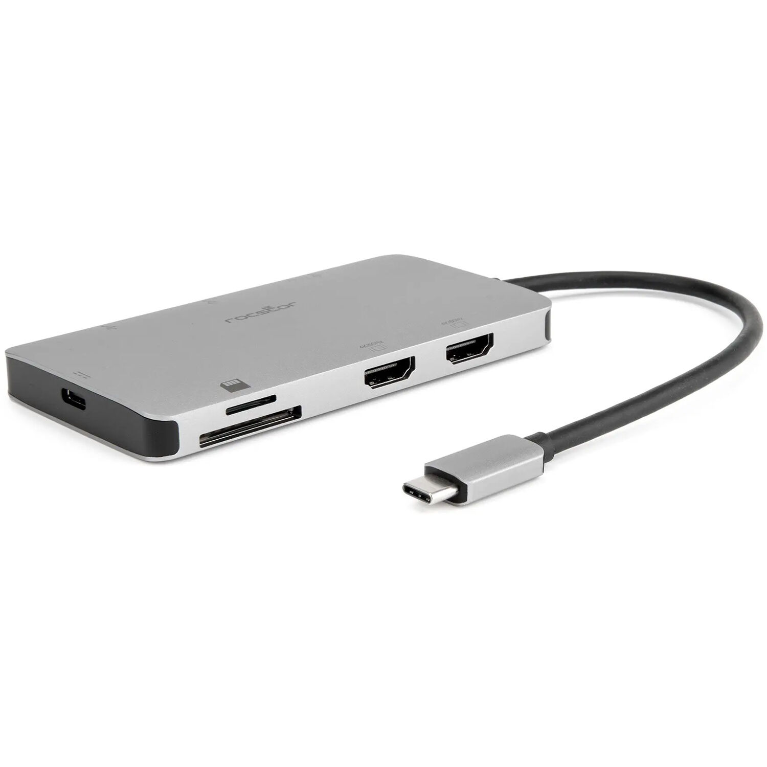 USB-C Multiport Adapter, 8-in-1 Hub - 2x Hdmi Ports - 3x USB-a - Supports Dp 1.4
