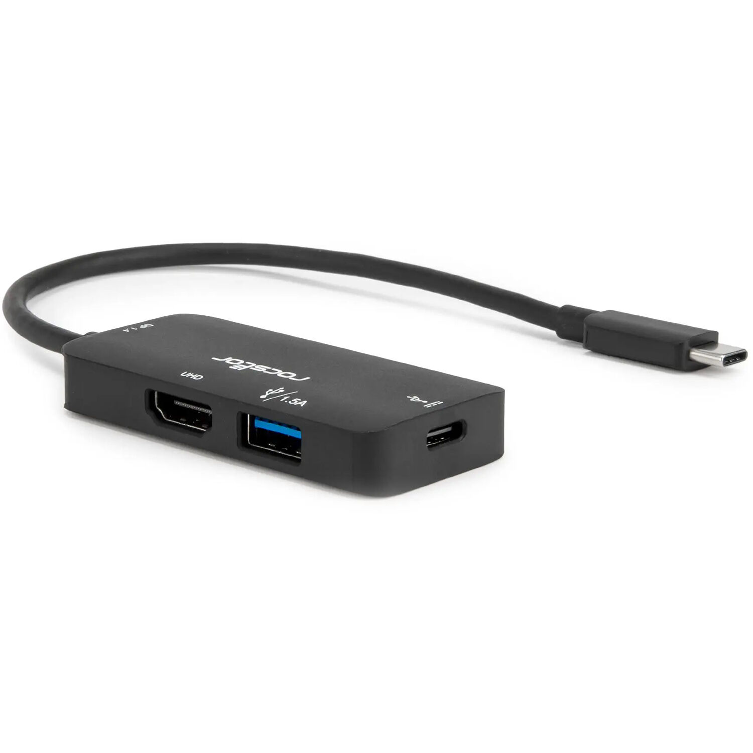 USB Type-C 3-in-1 4k Multiport Adapter - USB-C to 1x Hdmi 4k@60hz, 1x USB 3.0 Ty