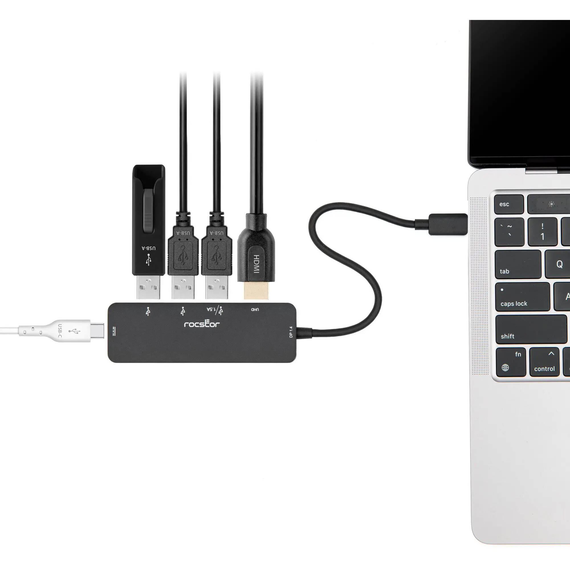 PREMIUM USB-C TO 4K@60HZ HDMI, 3X USB TYPE-A, USB TYPE-C 100W PD CHARGING WITH D — view 7