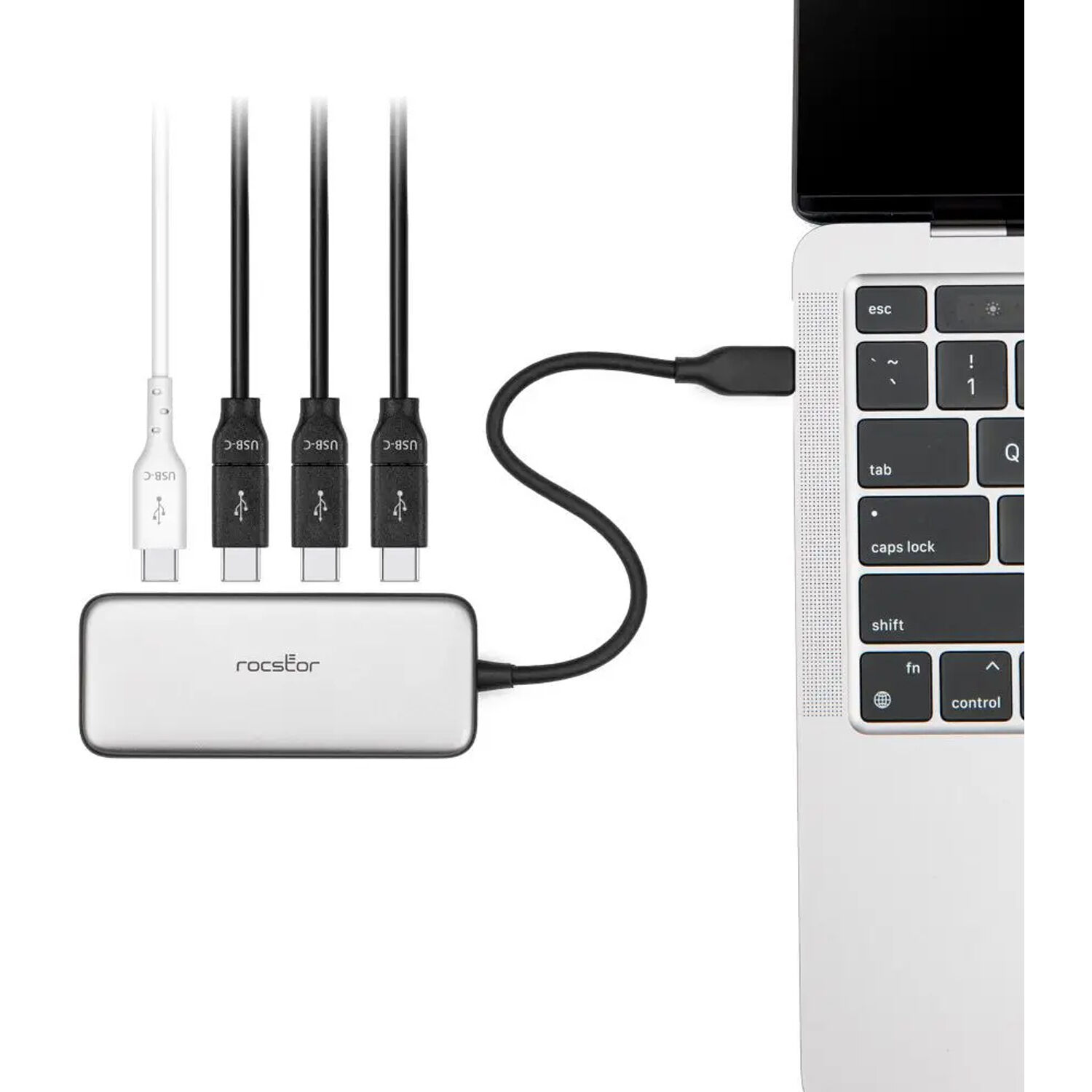 PREMIUM USB-C HUB WITH 100W PD - USB-C TO QUAD USB-C 3.1 5GBPS PORTS - 3X USB-C — view 5