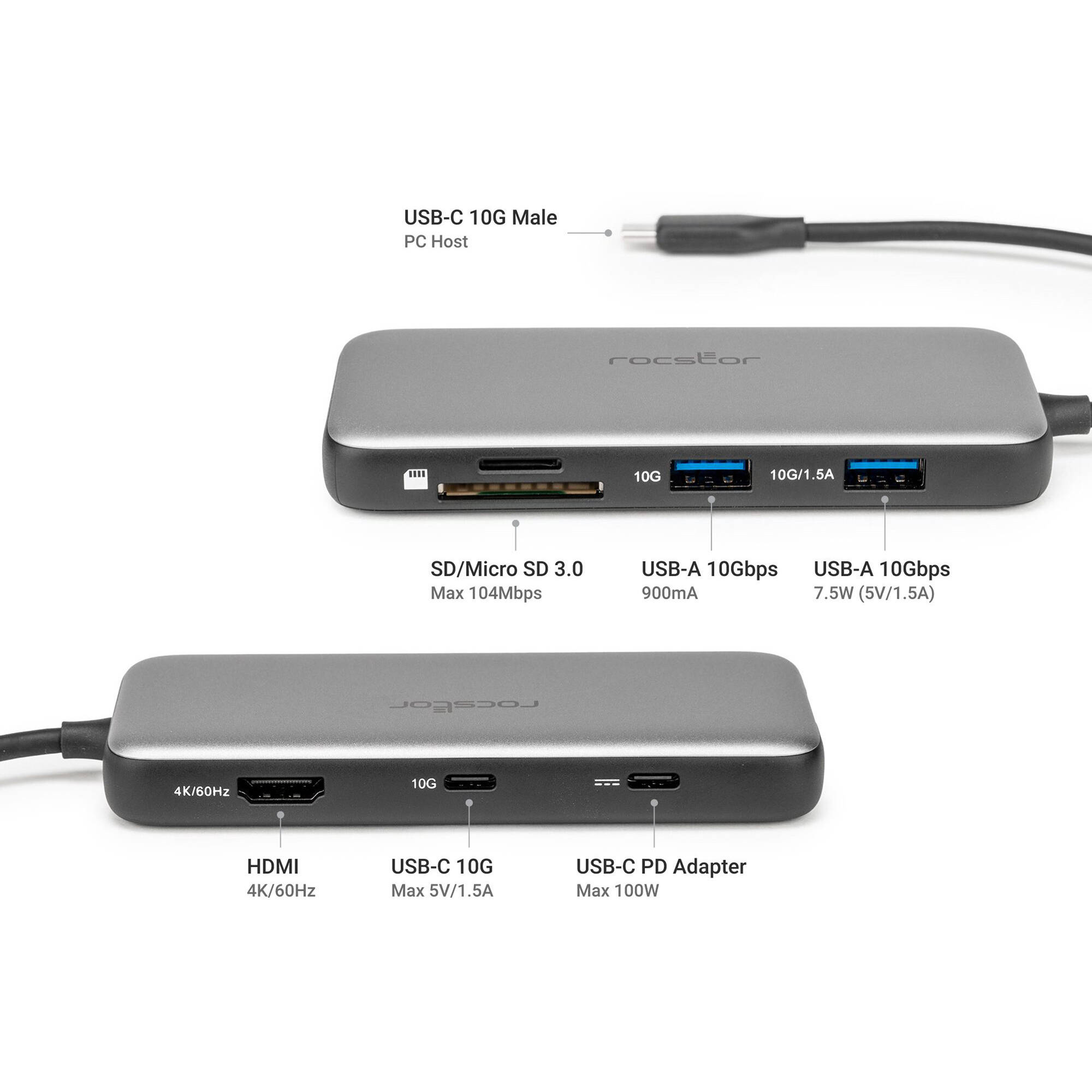 PREMIUM USB-C 7-IN-1 MULTIPORT ADAPTER WITH DP 1.4 ALT MODE - USB C TO HDMI 4K@6 — view 7
