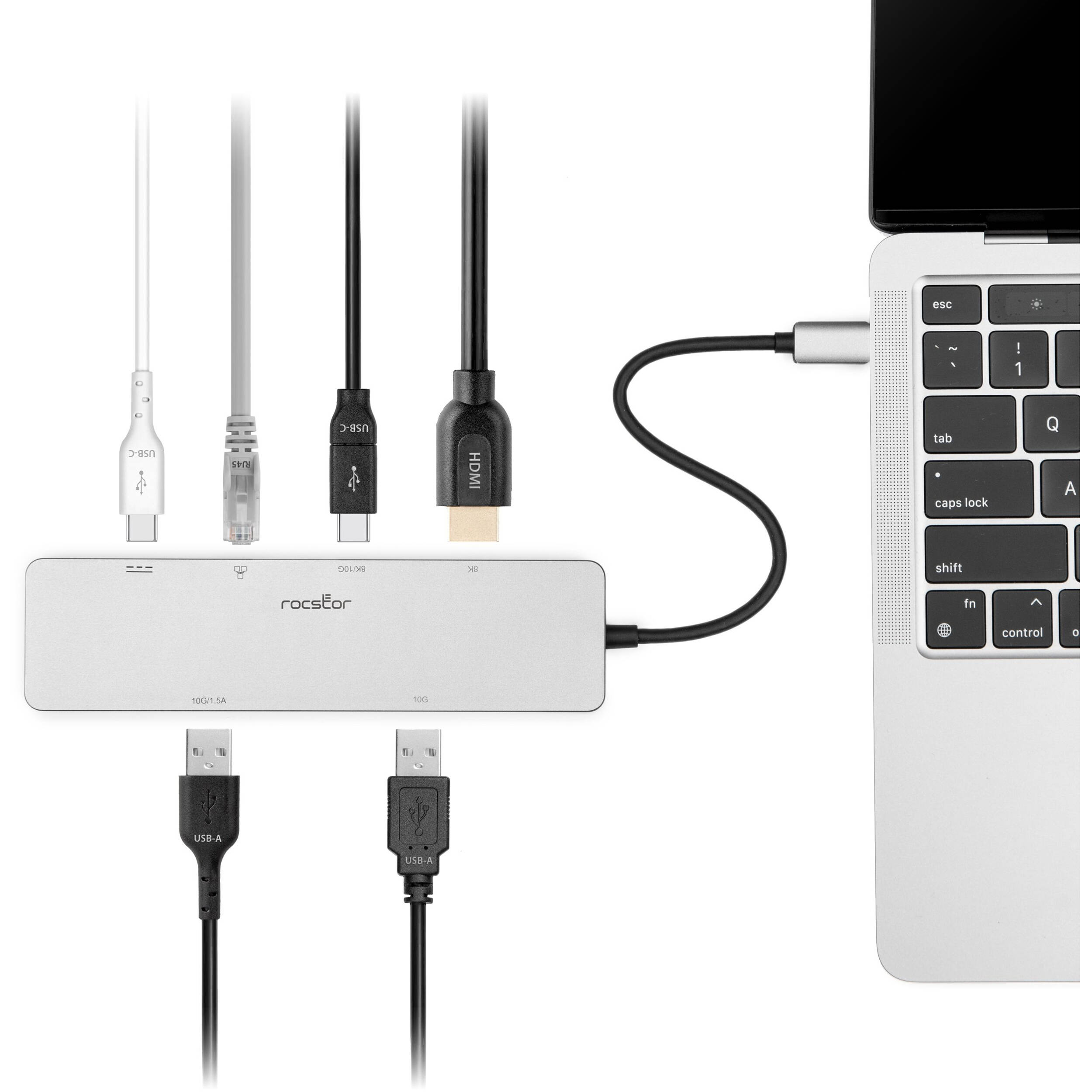 PREMIUM USB-C 6-IN-1 DUAL DISPLAY MULTIPORT - USB C TO HDMI 8K@30HZ, USB-C 3.2 1 — view 8