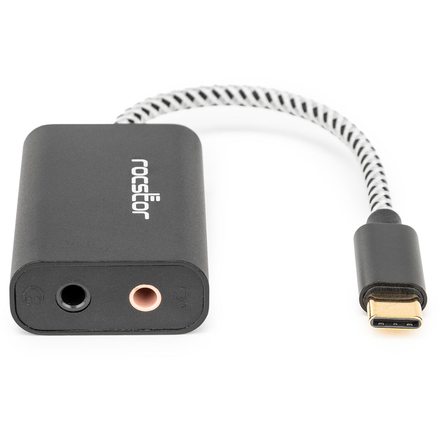 PREMIUM USB-C TO 3.5MM STEREO SPEAKER / HEADPHONE AND MICROPHONE AUDIO ADAPTER - — view 4