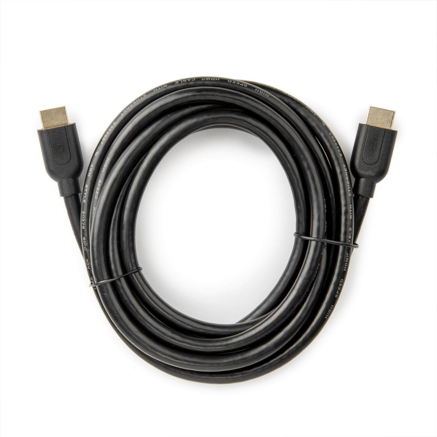 Rocstor 10 ft premium high-speed HDMI cable with Ethernet and gold-plated male connectors — view 3