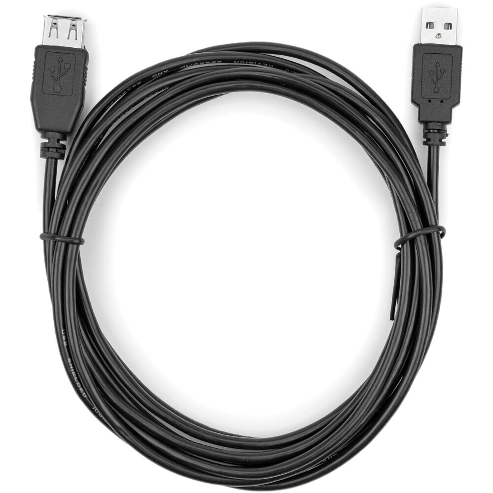 Rocstor 10 ft USB 2.0 extension cable with USB Type-A male to female connectors — view 2
