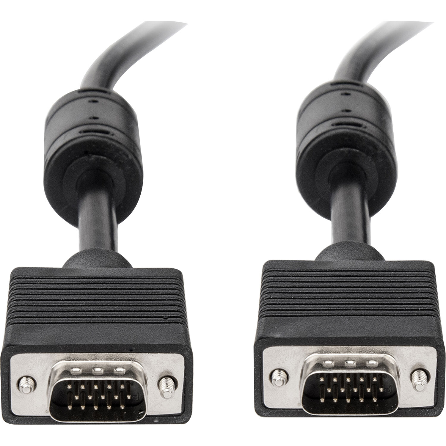 Rocstor 6 ft premium SVGA VGA monitor cable HD-15 male to male black — view 3