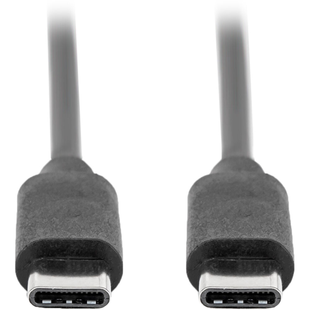 Rocstor 3 ft USB-C to USB-C male-to-male cable, black, USB 2.0 — view 2