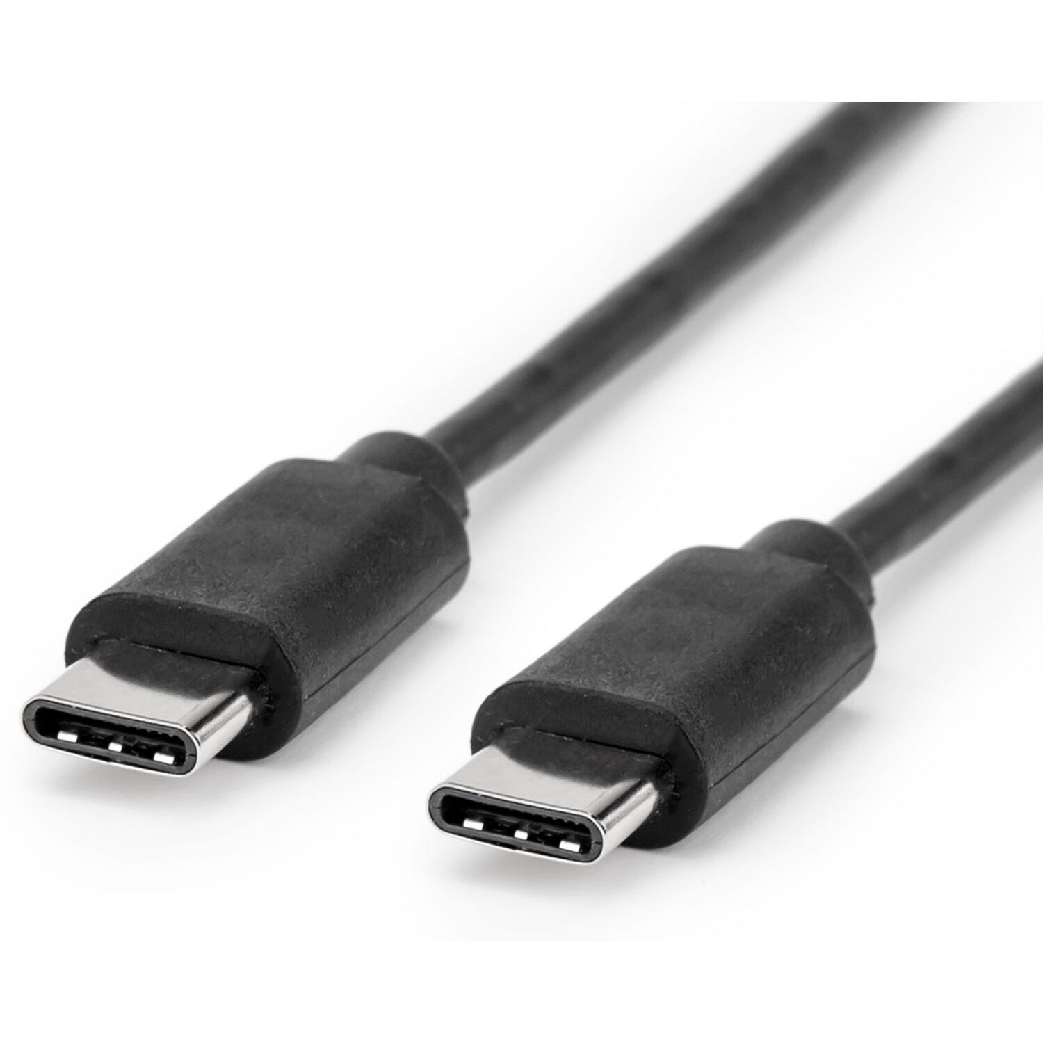 Rocstor 3 ft USB-C to USB-C male-to-male cable, black, USB 2.0 — view 3