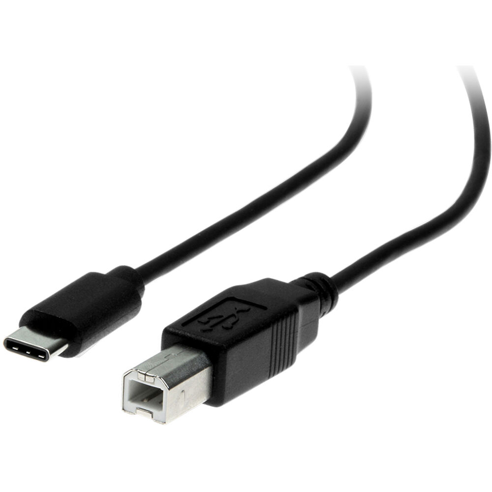 Rocstor 3 ft USB-C to USB-B male-to-male cable for printers and scanners — view 3