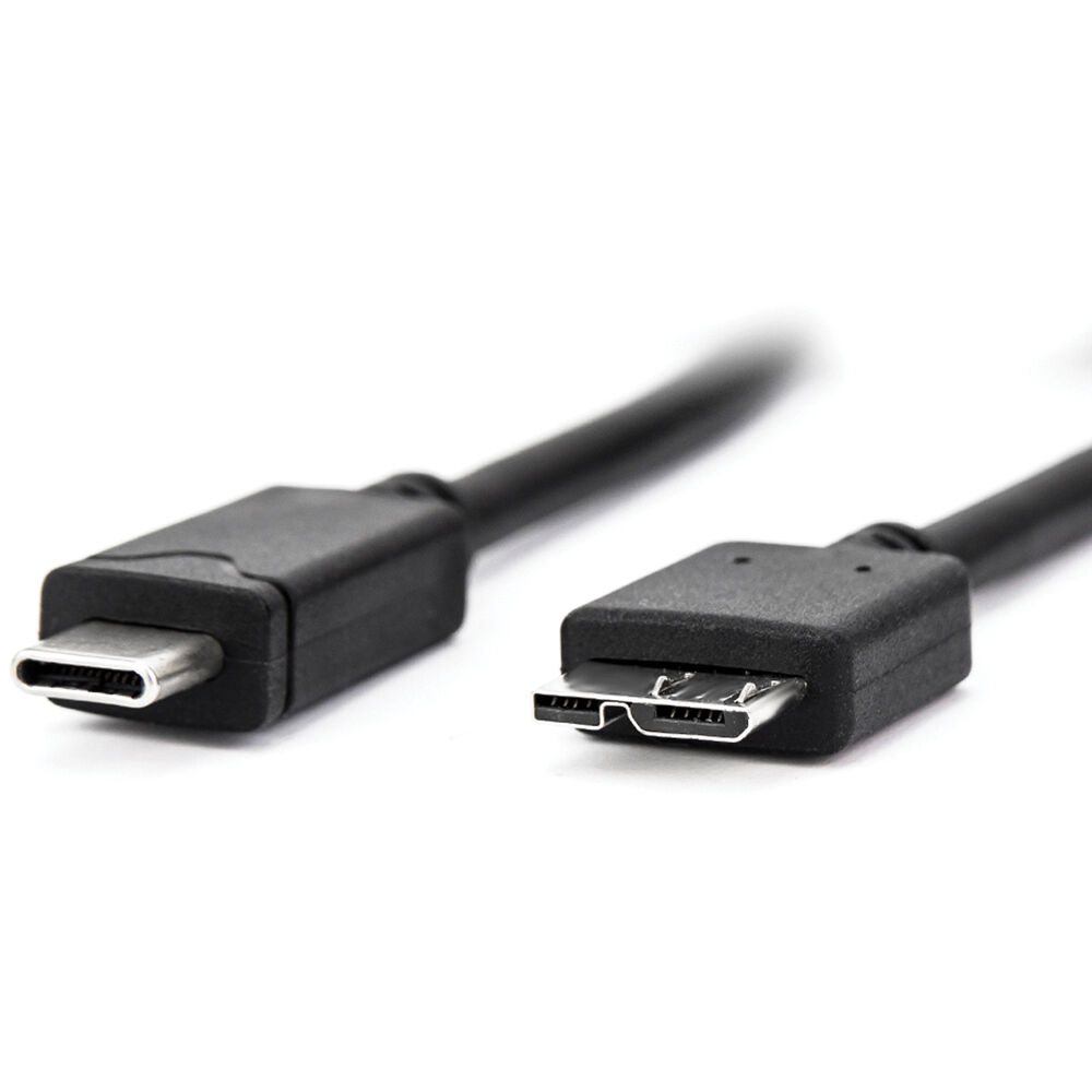Rocstor 3 ft USB-C to Micro-B USB 3.0 cable for external hard drives — view 2