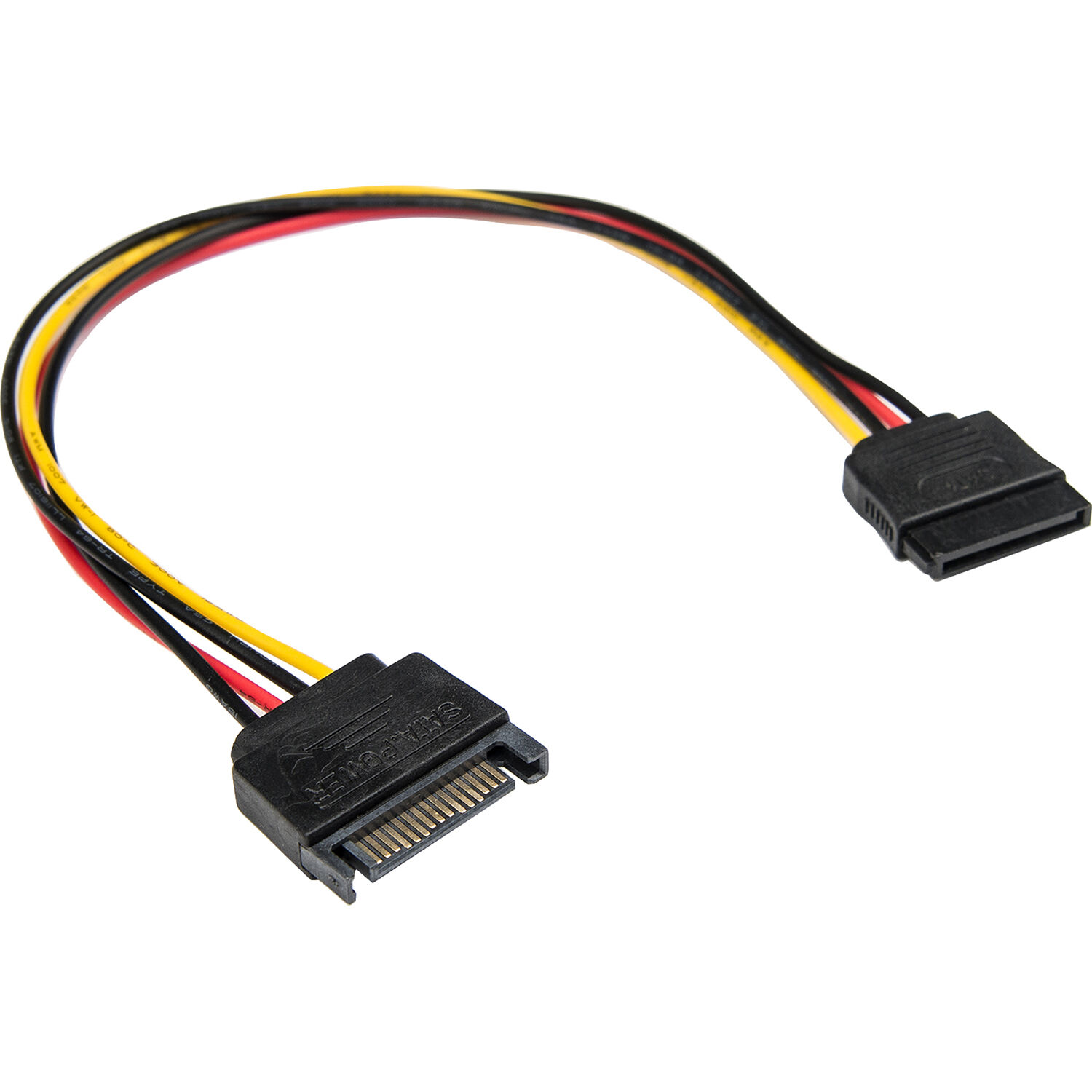 PREMIUM 12IN 15 PIN SATA POWER EXTENSION CABLE - 12IN / 12 IN (1 FT / 1FT) - SAT — view 4